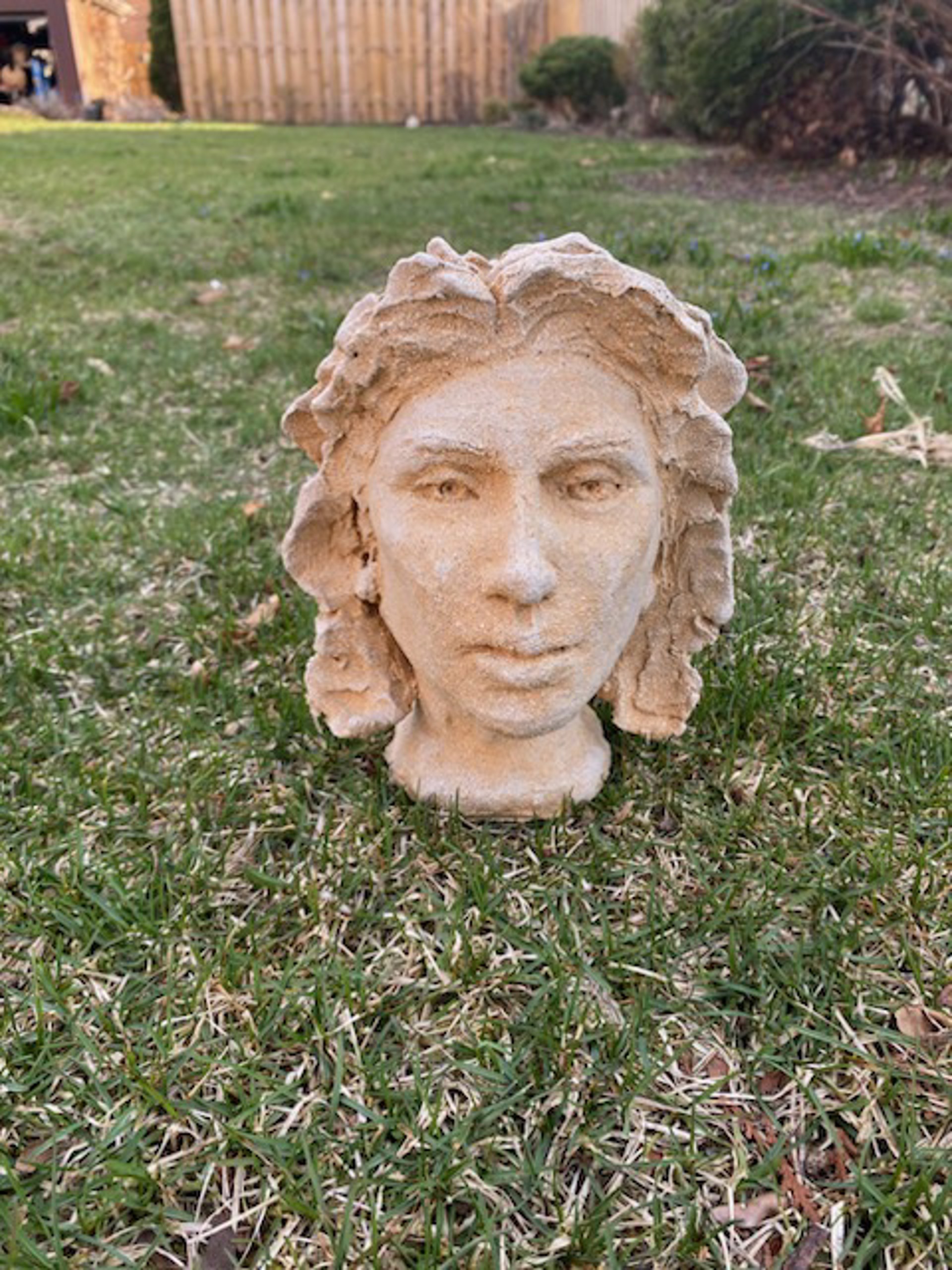 Buff Clay Garden Sculpture by Michael Hagan