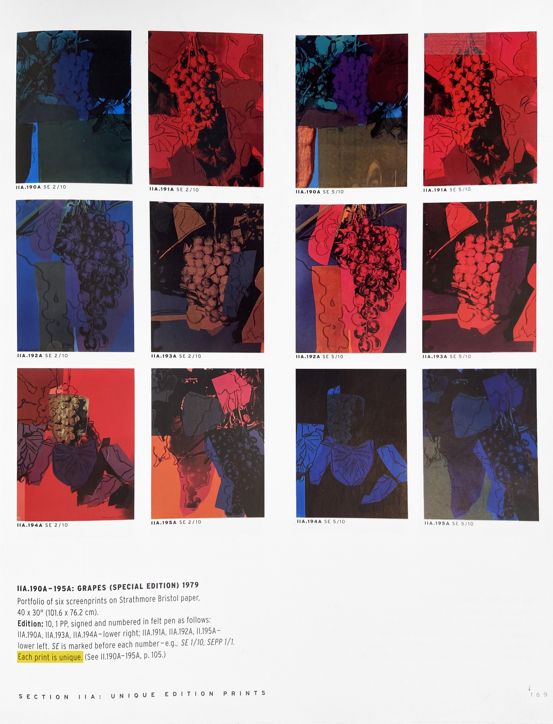 Grapes by Andy Warhol
