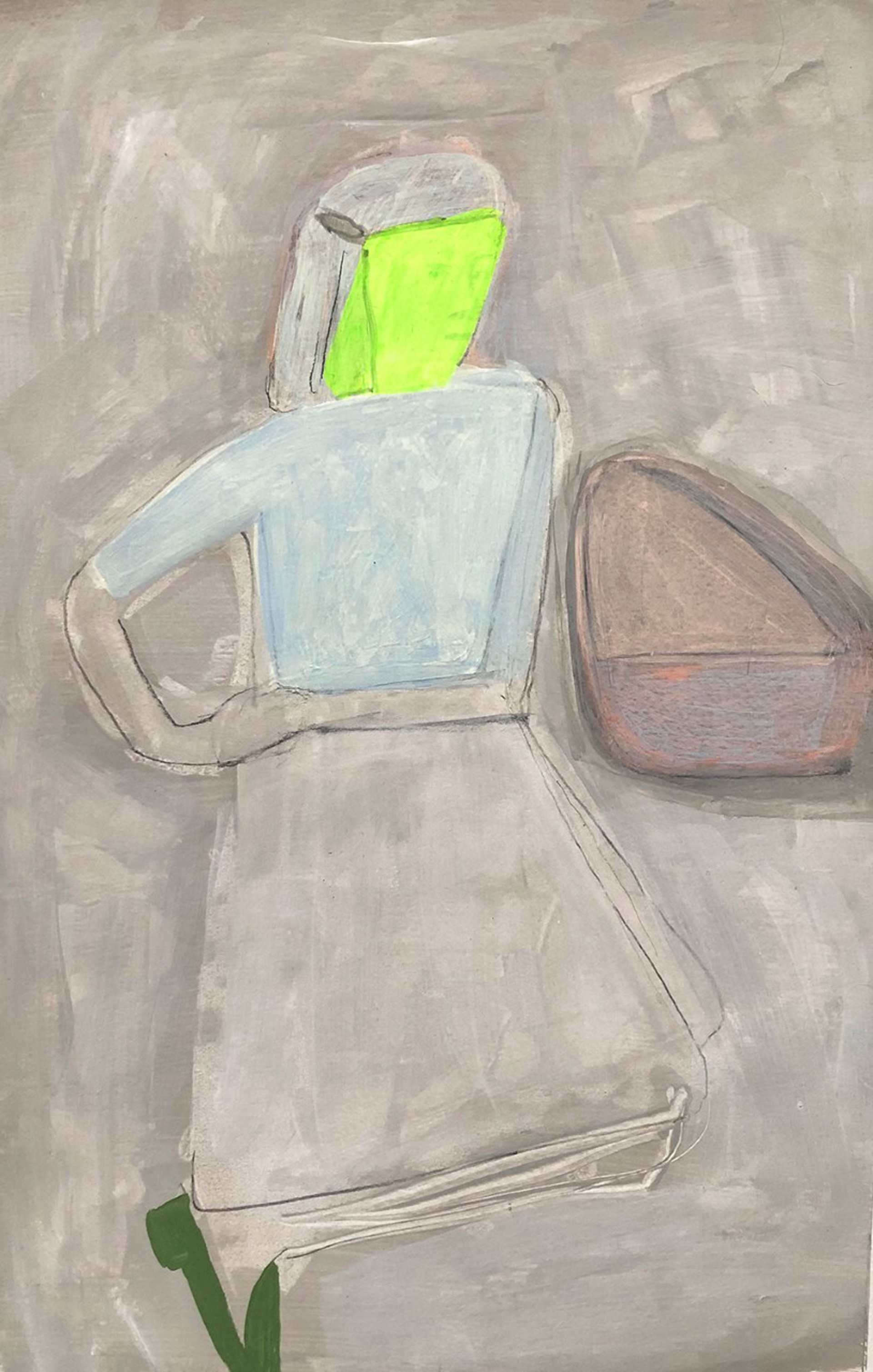 Figure with Green Shoes by Miriam Hitchcock