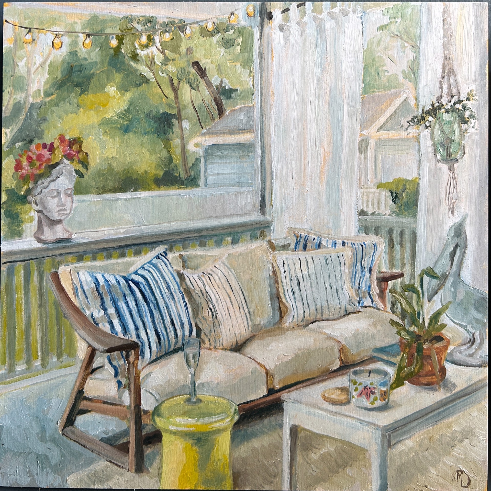 Summer Patio by Mary Lekoshere