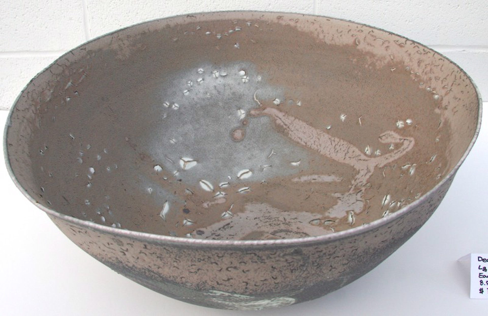 Bowl Large Grey Dry Earth Bowl by Kayo O'Young
