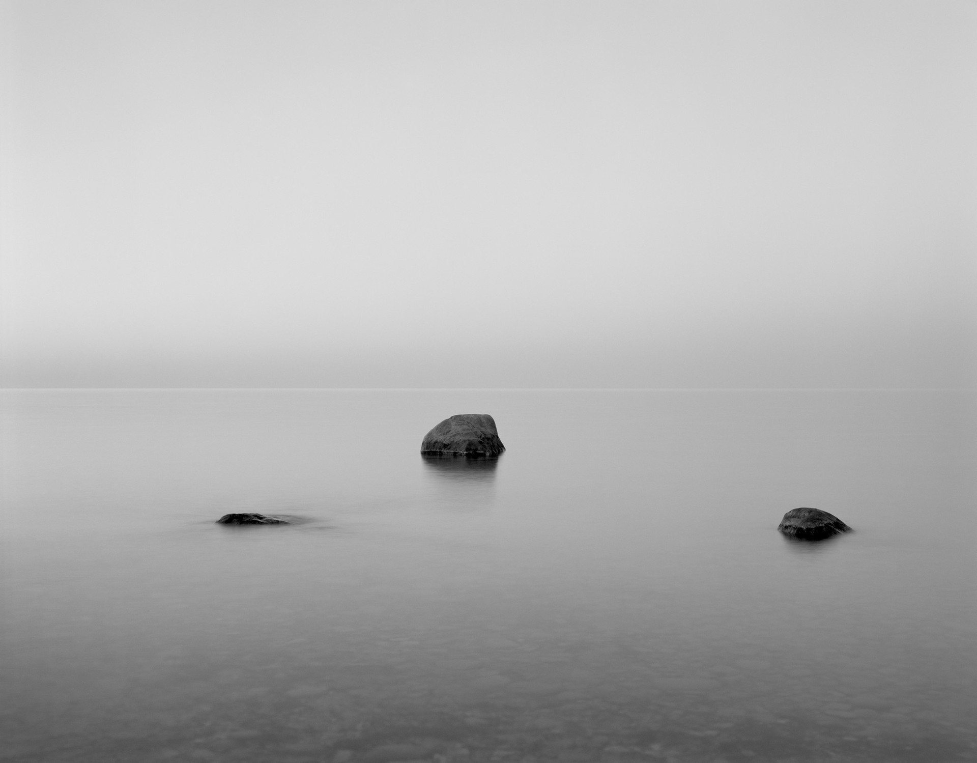 Rocks Lake Huron by William Lemke