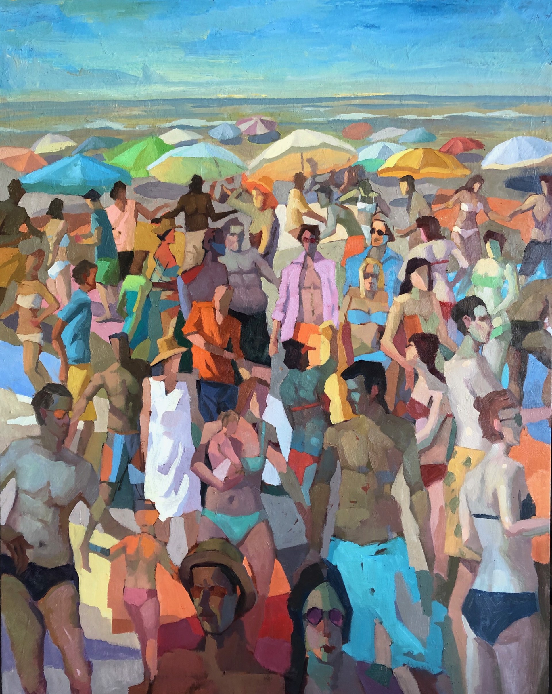 The Beach Crowd by Michael Steirnagle