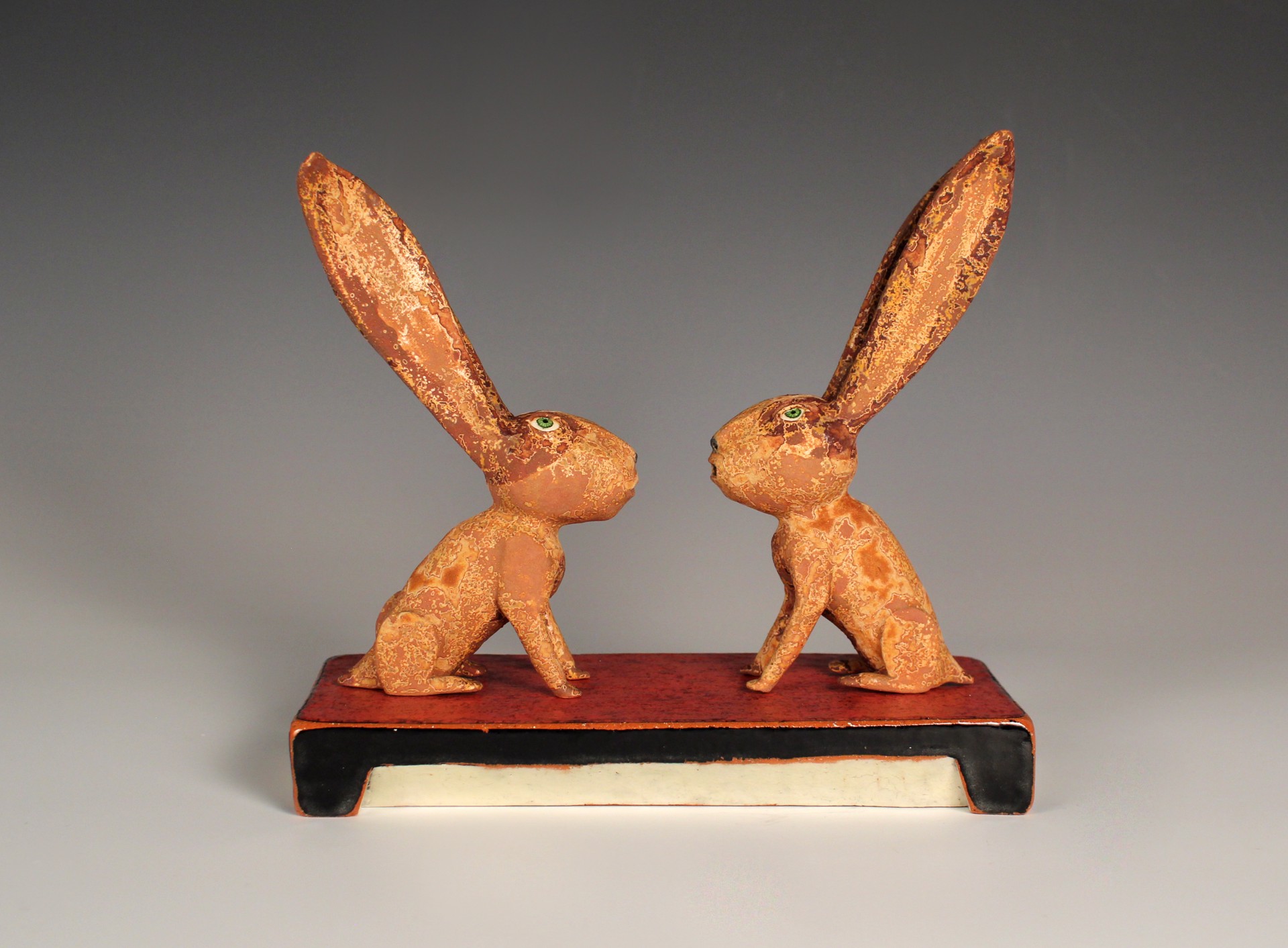 Two Rabbits Probably Discussing Something by Wesley Anderegg