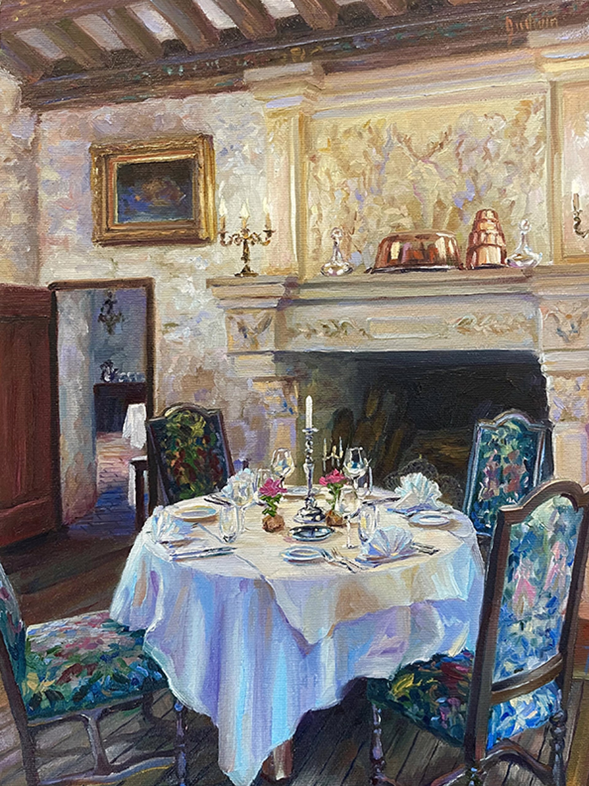 Copper on the Mantle, Chateau de Fleunie by Lindsay Goodwin