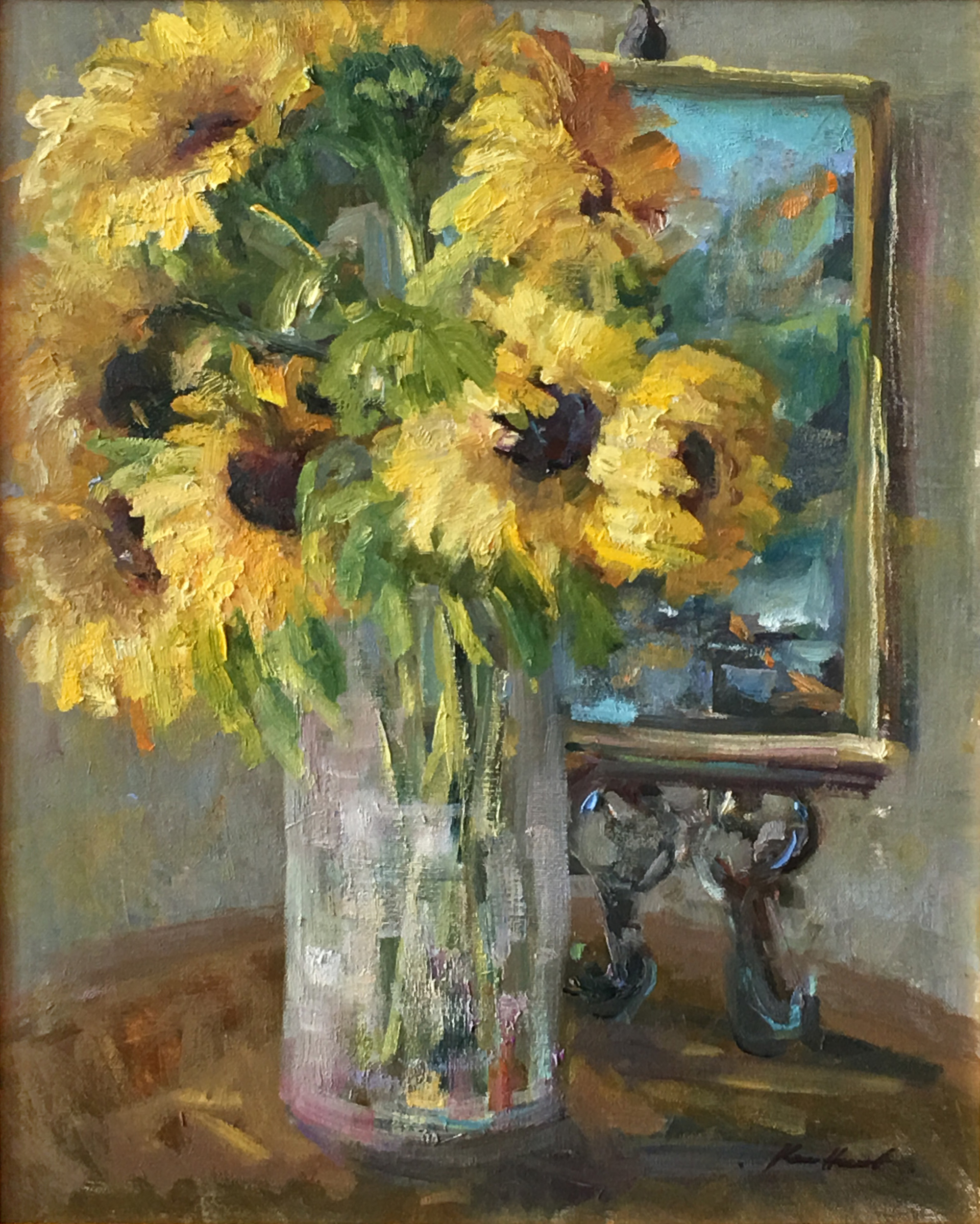 Sunflowers in the Grand Salon by Karen Hewitt Hagan