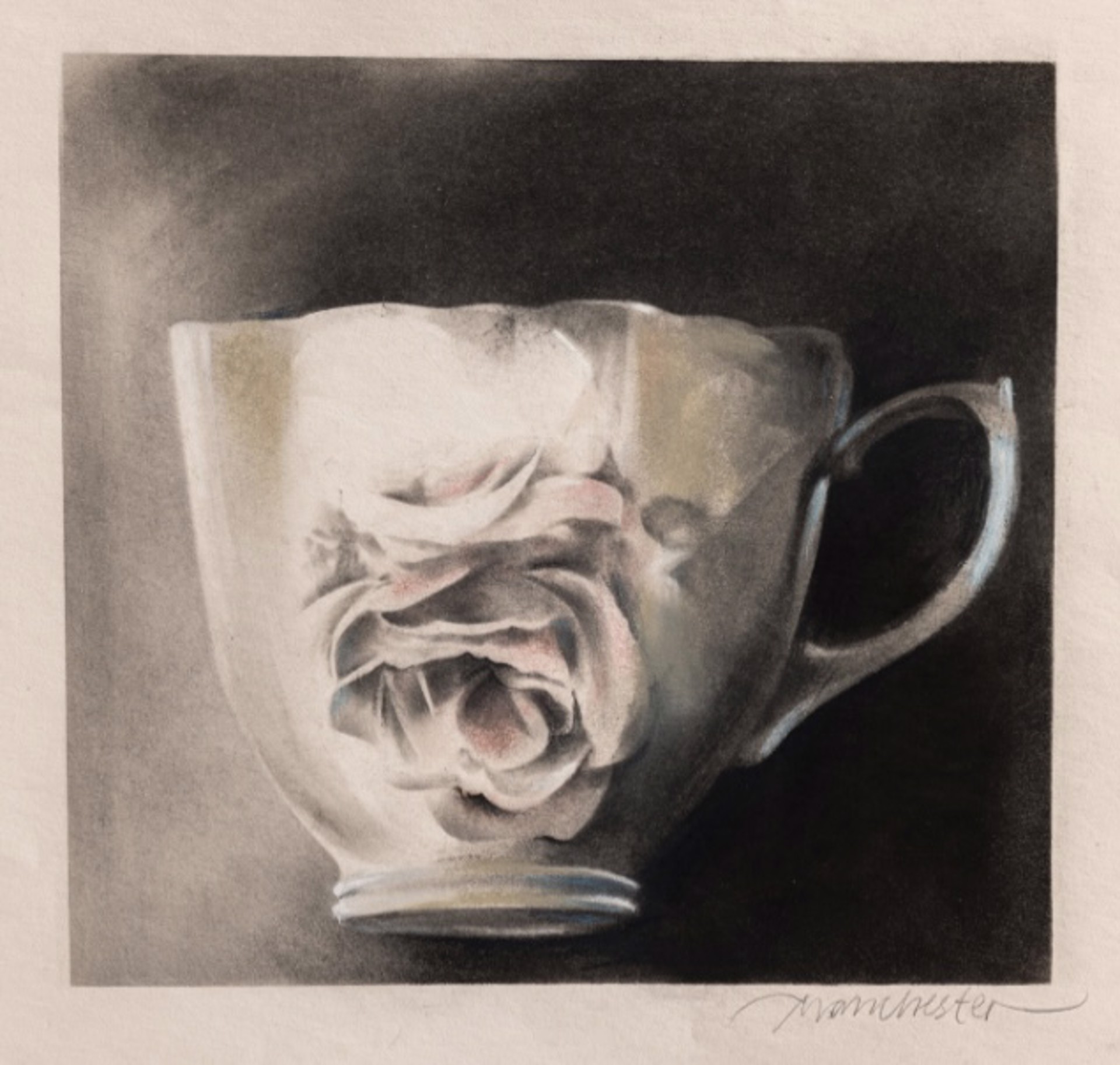 Rose Teacup by Susan Manchester