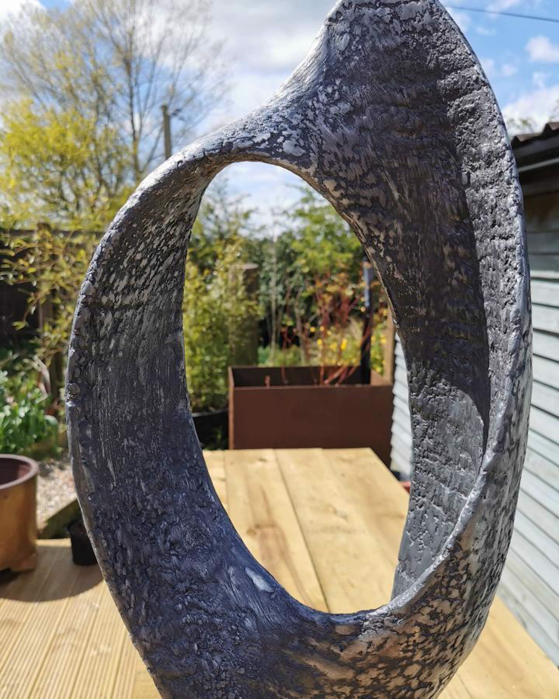 Aluminium and Corten Steel Sculpture by Jack Eagan