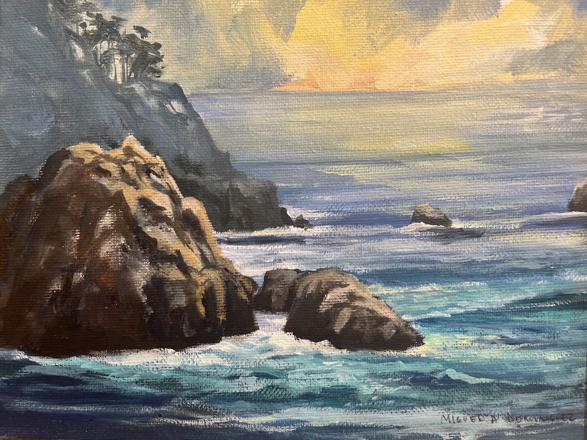 Sunset at Point Lobos by Miguel A. Dominguez