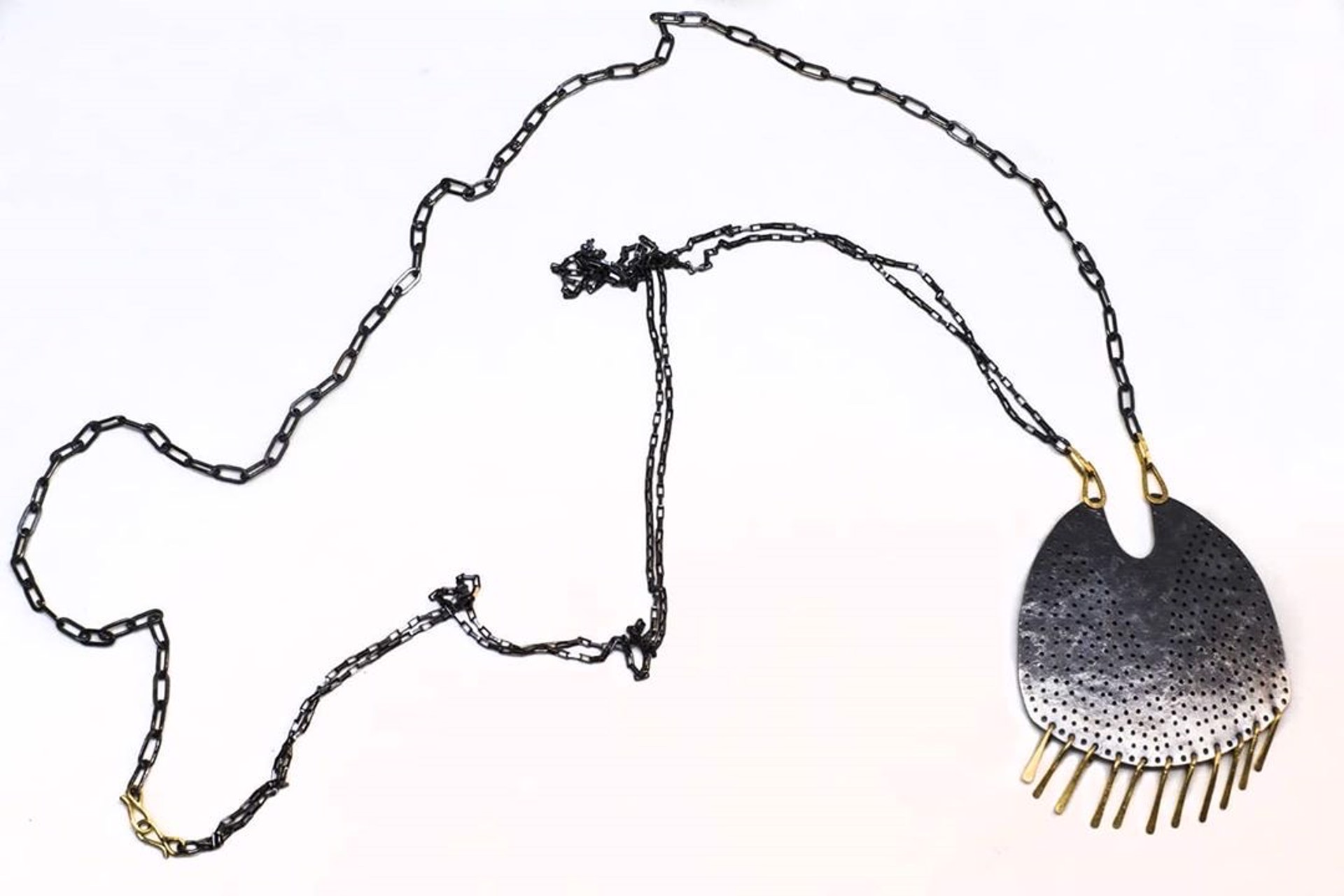 Fringed Gibbous Necklace by Leia Zumbro