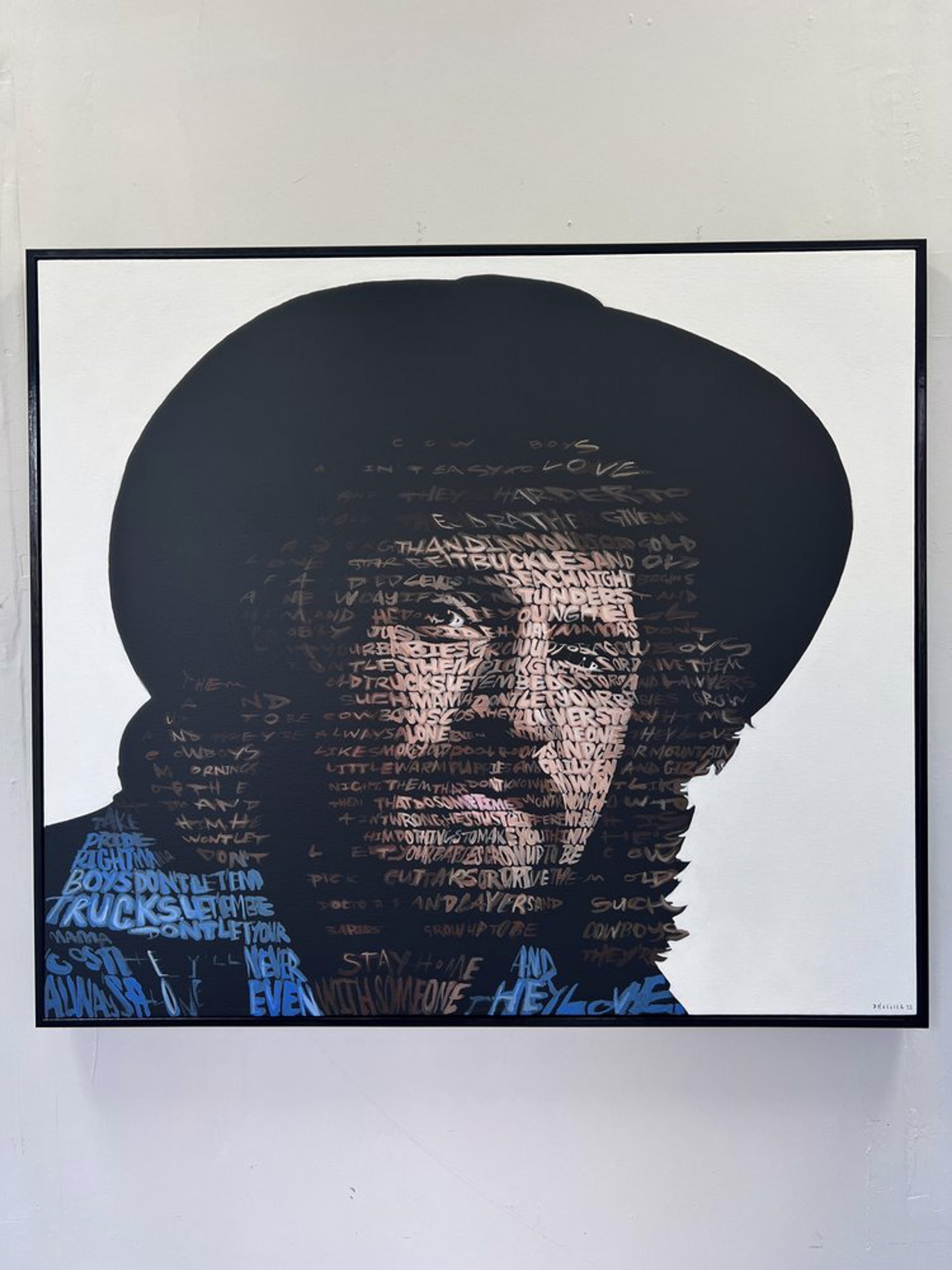 Waylon Jennings (Text: Mammas Don't Let Your Babies Grow Up to be Cowboys) by David Hollier