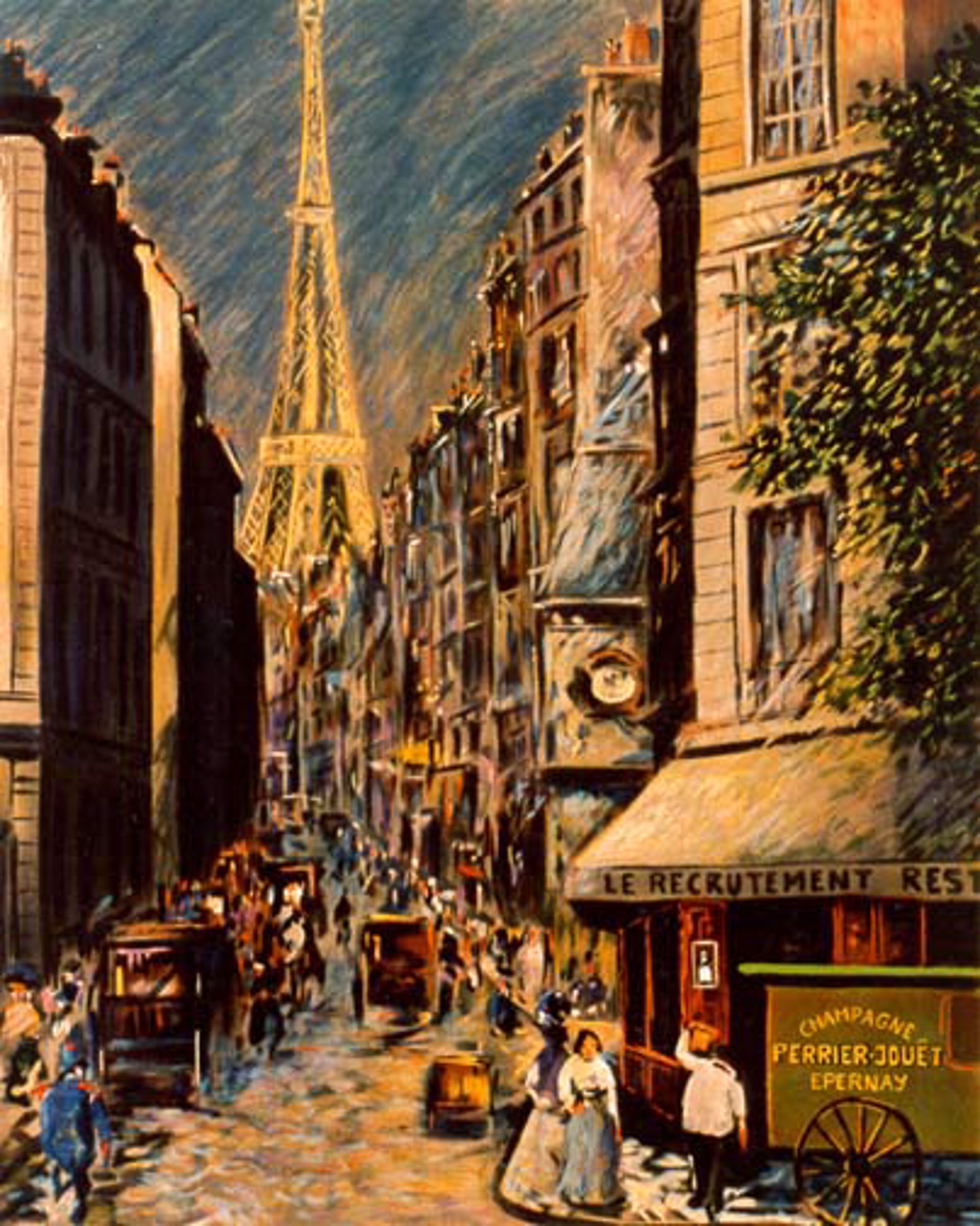 Eiffel Tower At Rue Saint-Dominique by Guy Buffet