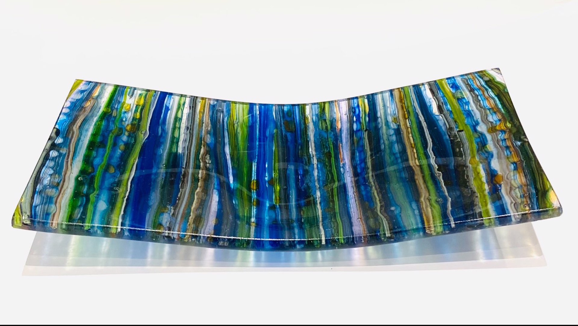 Sea Plate II~Blue and Green by Greg Rawls