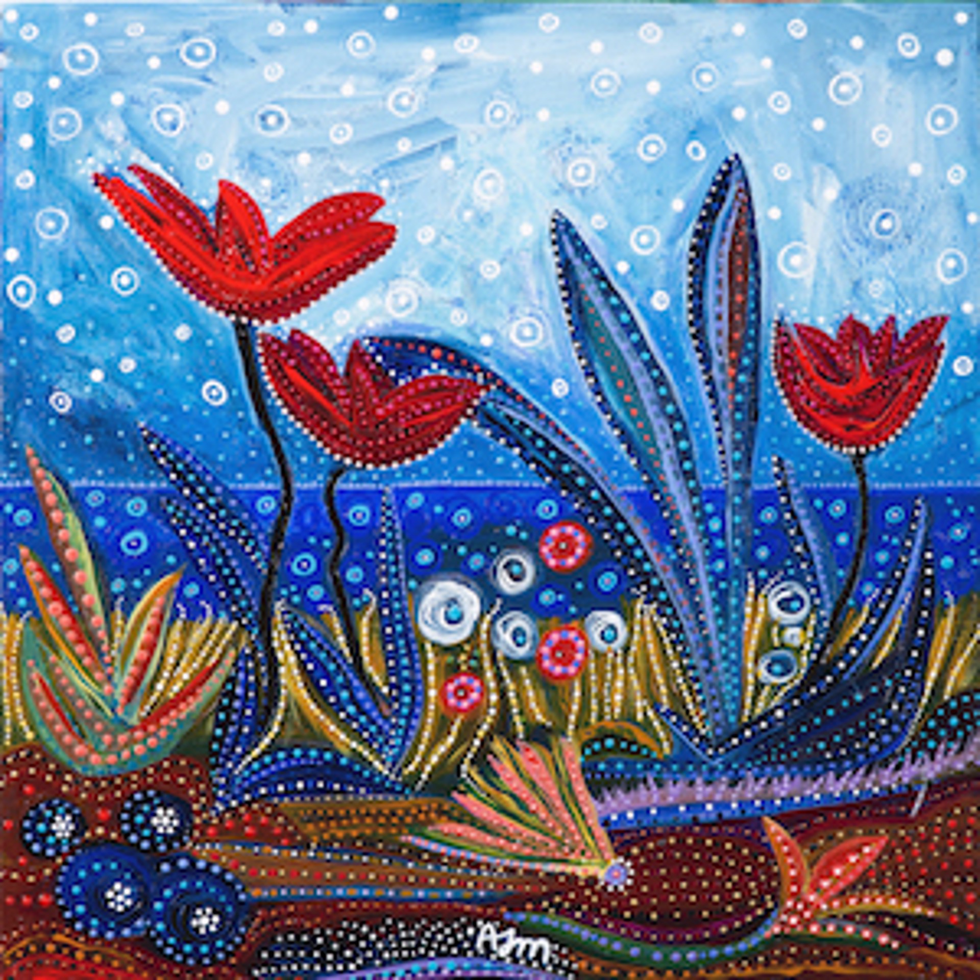 Shore Tulips by Annabelle Jane Murray