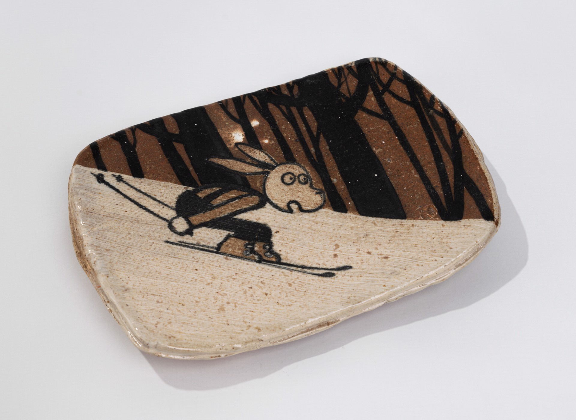 Ski Bunny Platter by Kirk Lyttle