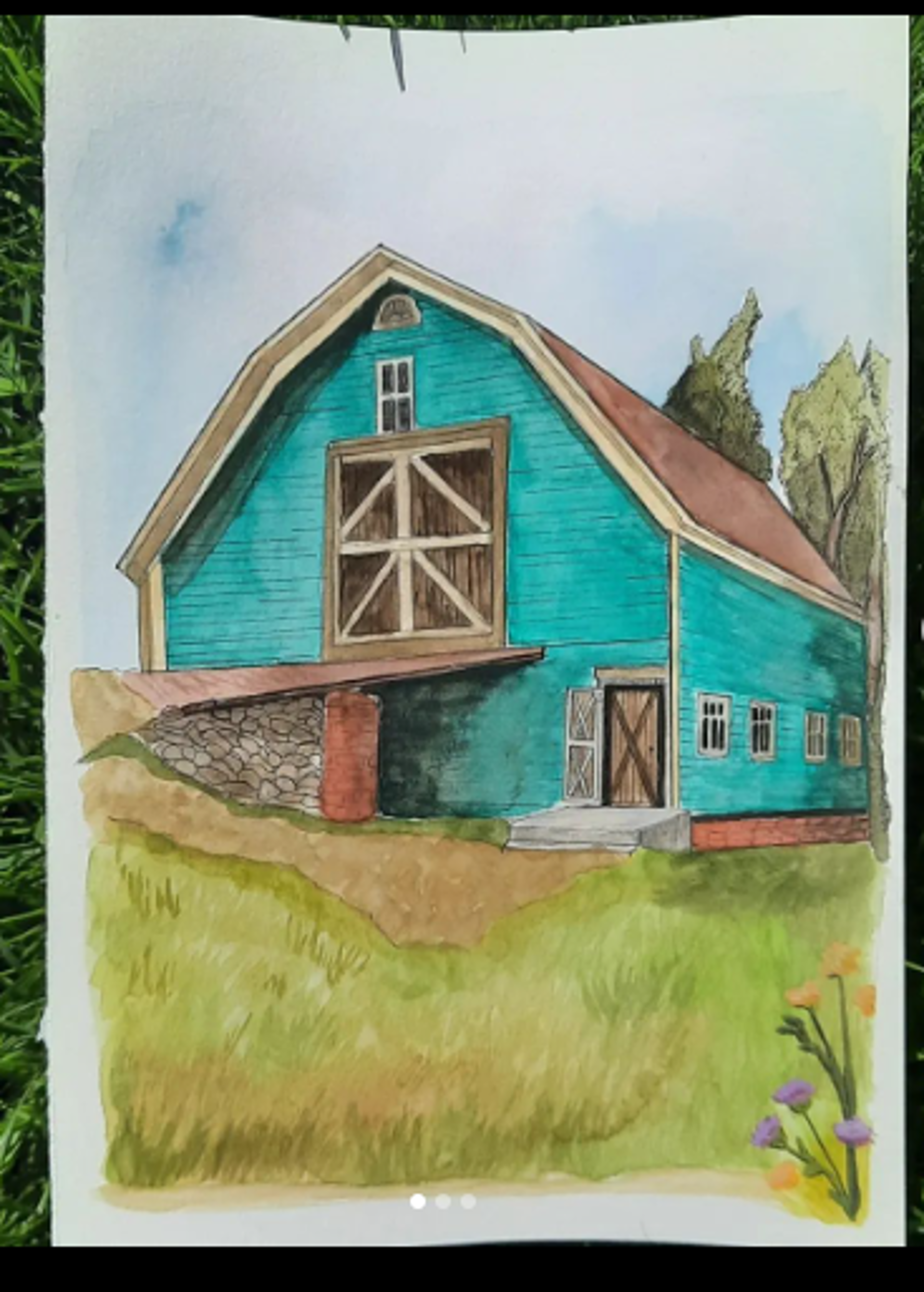 Green Bank Barn by Lillian Scott