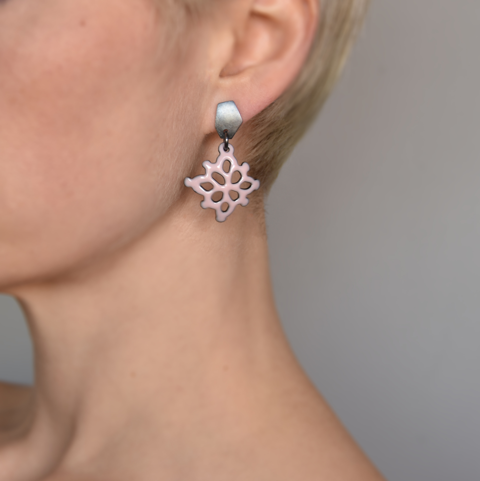 Square Structure Earrings by Joanna Nealey