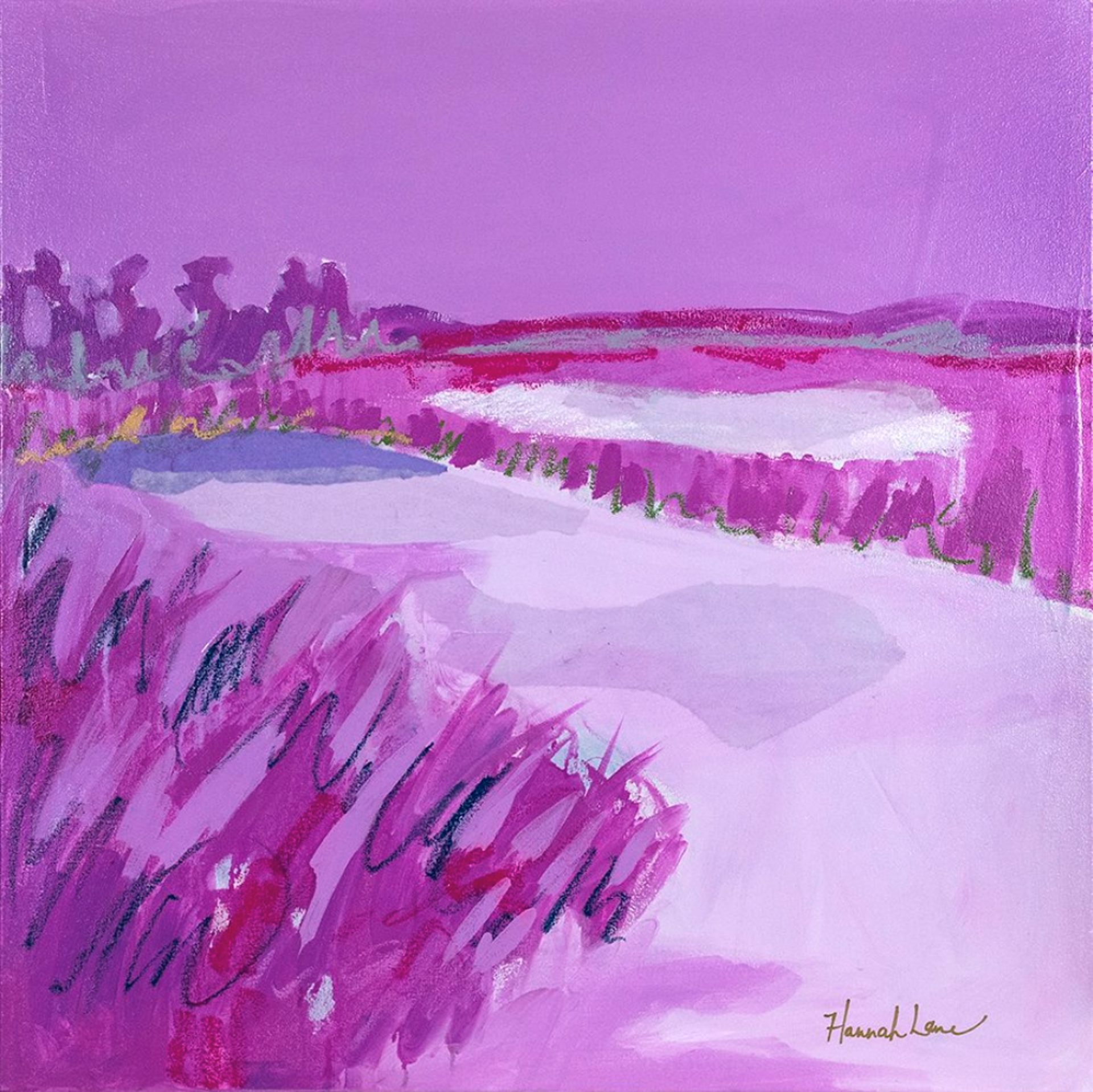 Color Bomb Marsh - Purple by Hannah Lane