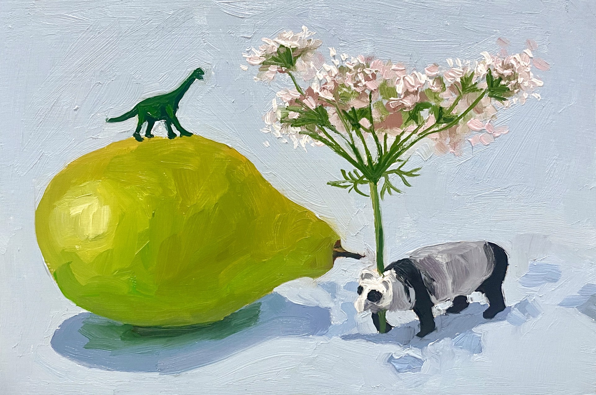 Mini Panda and Pear by Bella Wattles