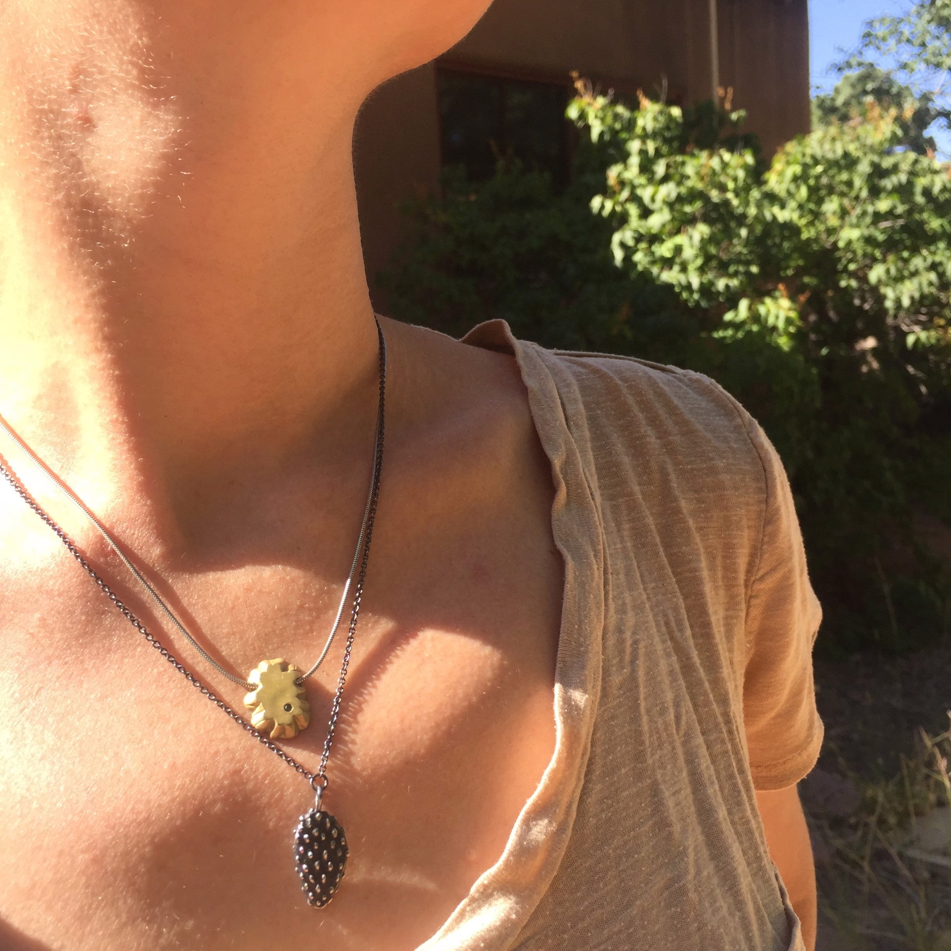 Nopalito Necklace - Bronze by Clementine & Co. Jewelry