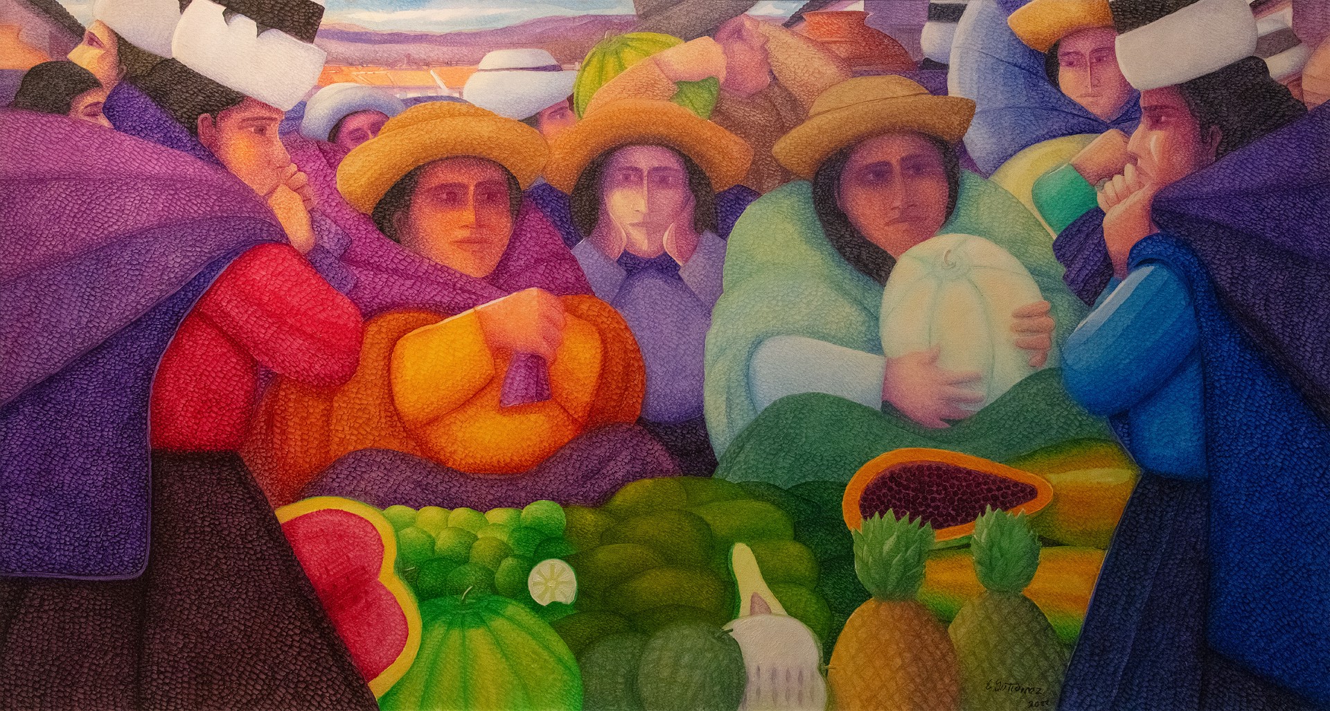 Vendiendo Frutas (Selling Fruits) by Ernesto Gutierrez
