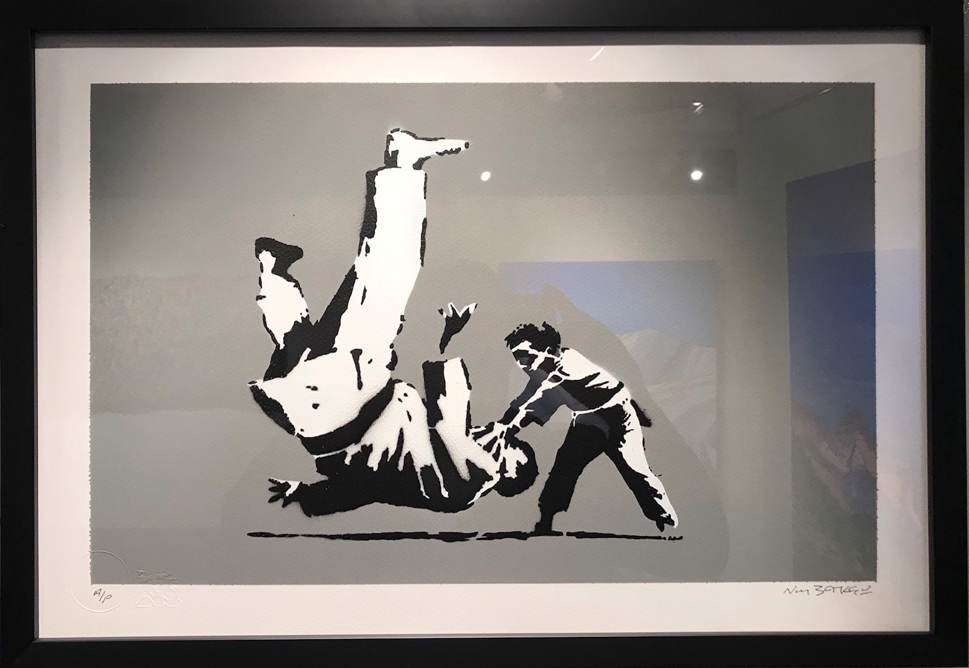 Martial Arts (Grey) AP by Not Banksy