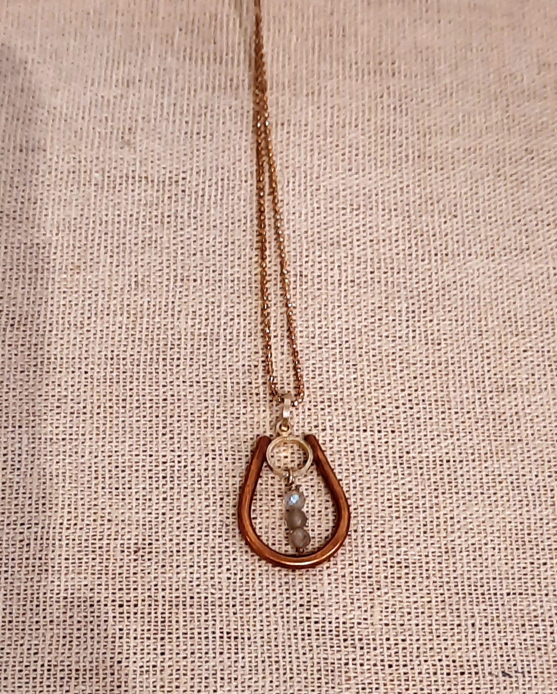 Labradorite Bulb Necklace by Christie Calaycay