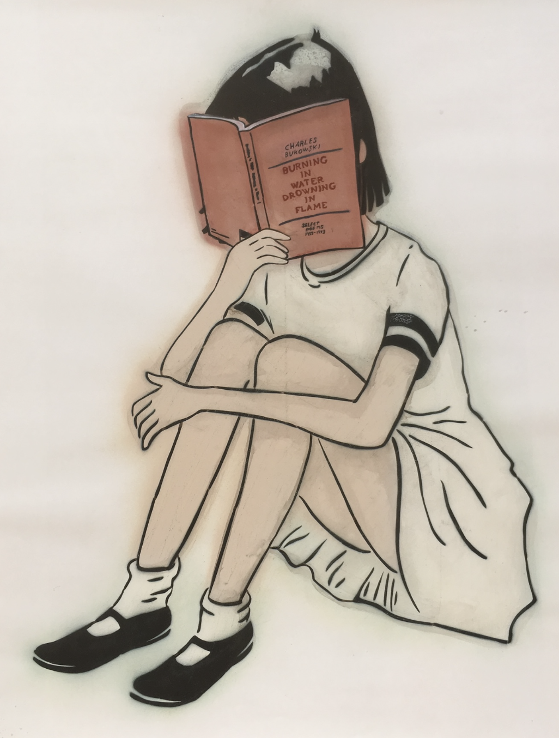 Charles Bukowski by Mando Marie | Reading Girls