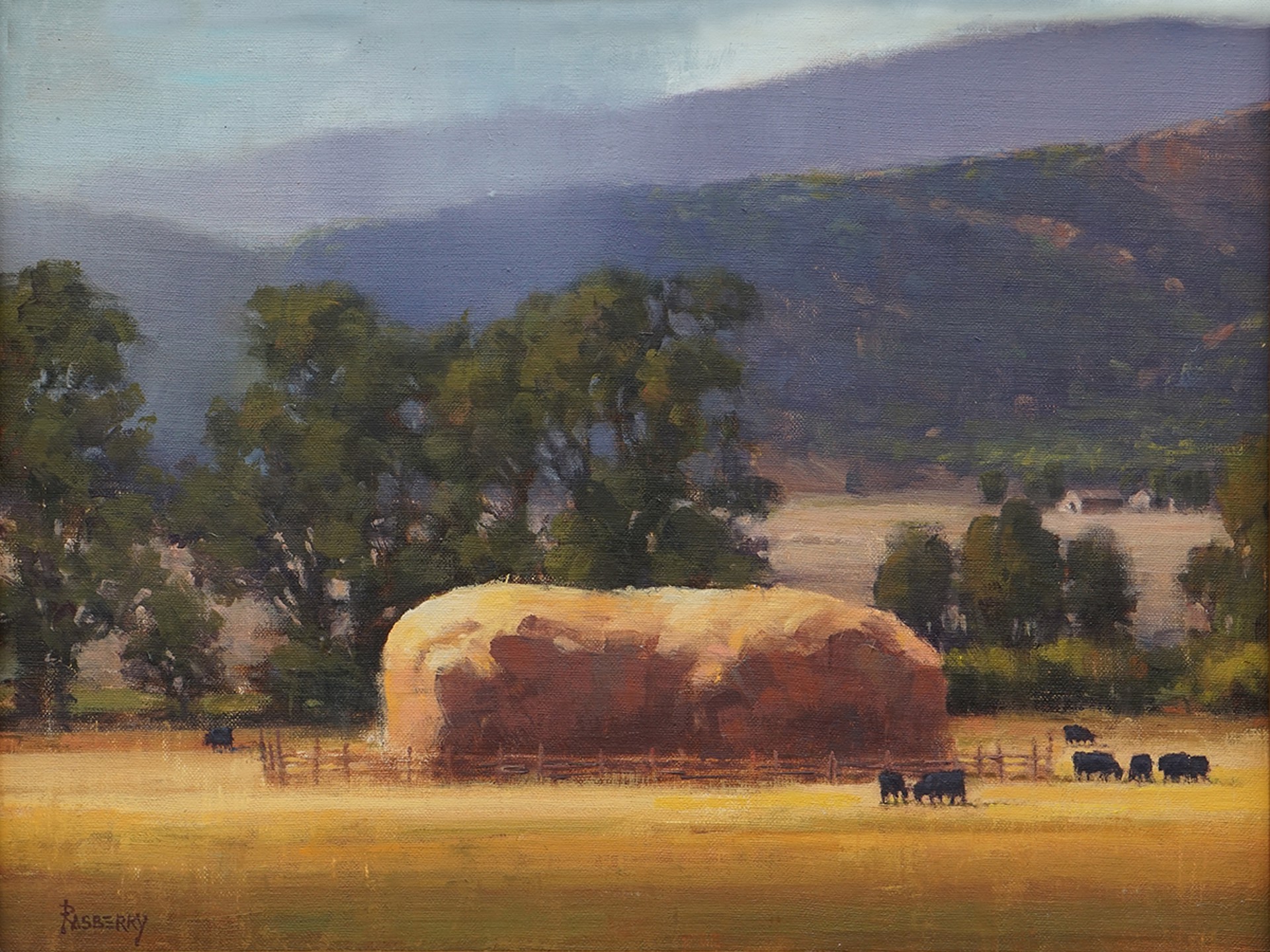 Montana Hayfield by John Rasberry