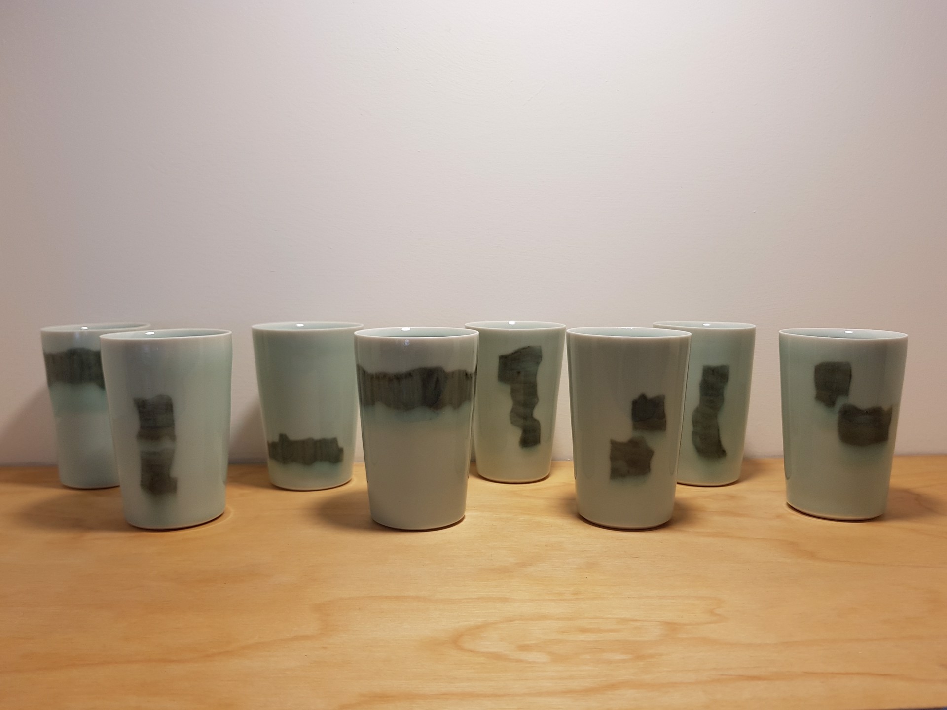 Celandon Beaker Set - 8 items by Chris Keenan