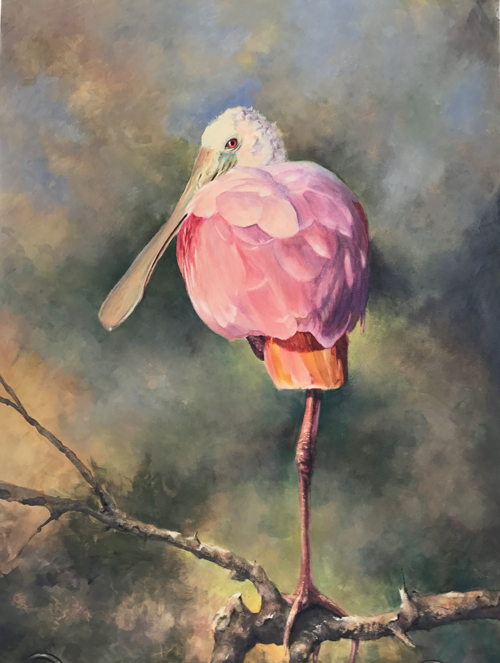 Spoonbill II by Sherry Egger