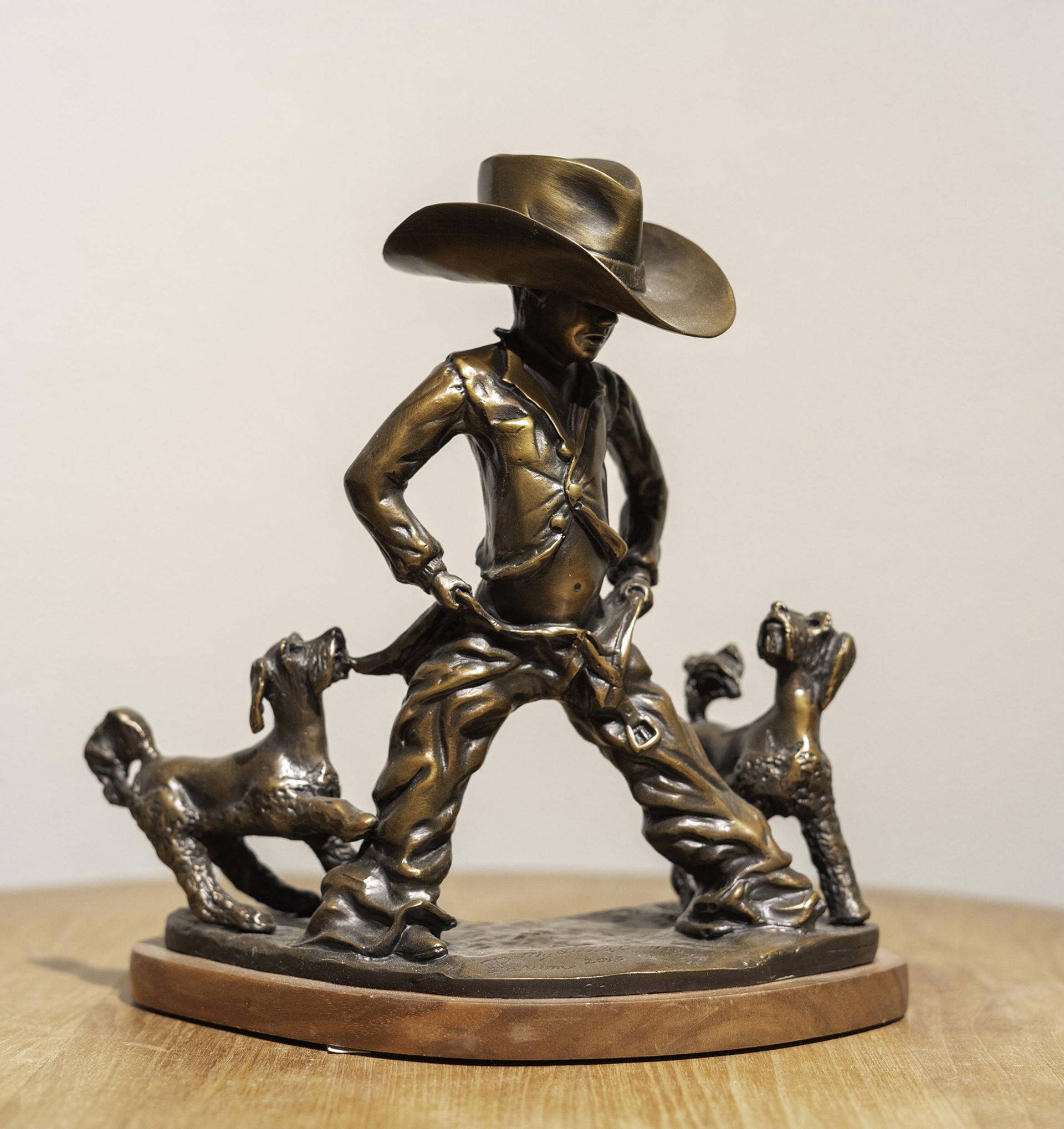 My Little Cowboy by Robert A. Larum (sculptor)
