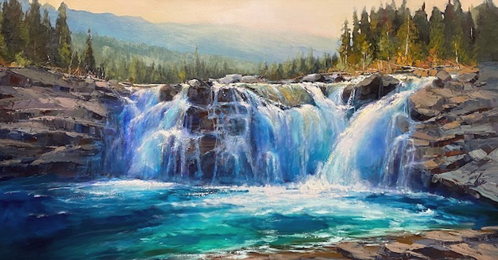 Sheep River Falls by Linda Wilder