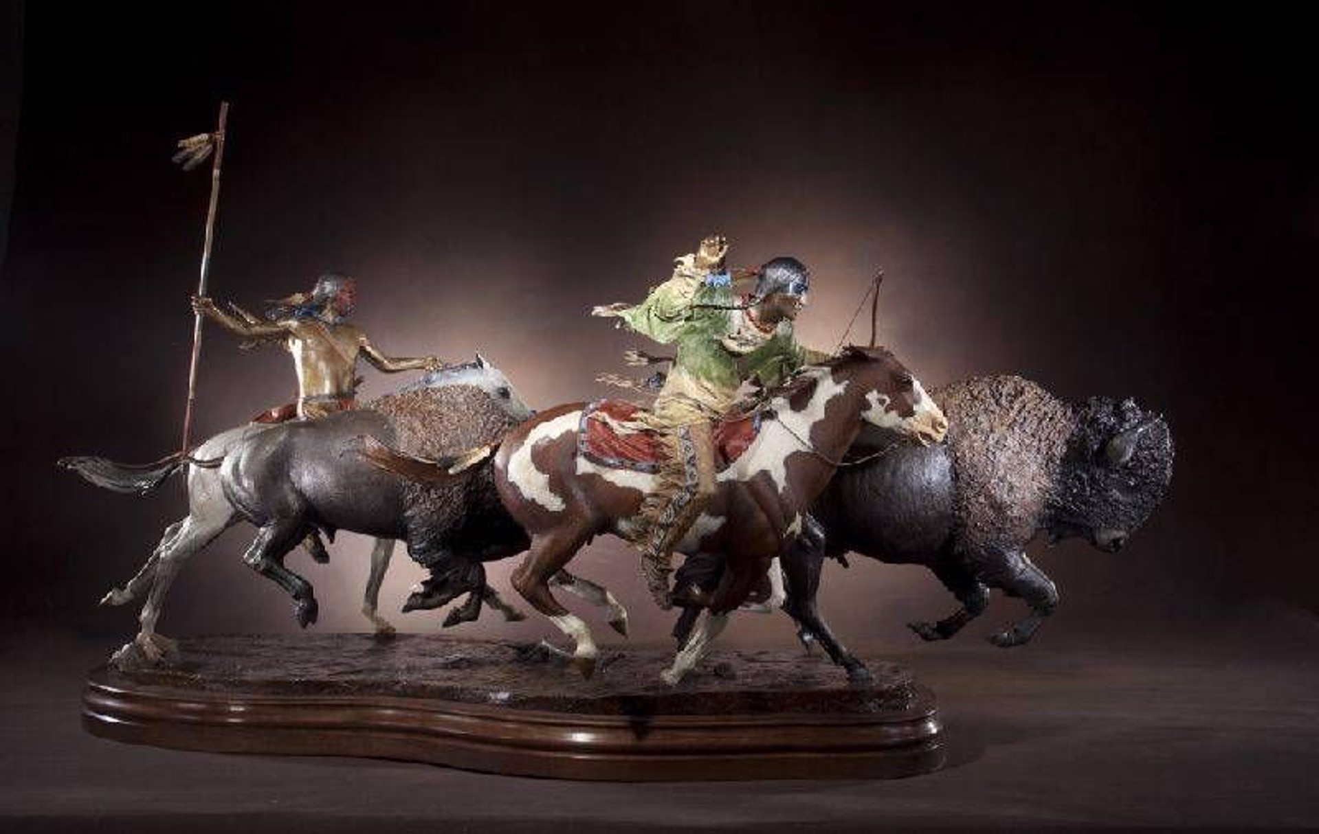 The Providers (masterwork & maquette) by Dave McGary (sculptor) (1958-2013)
