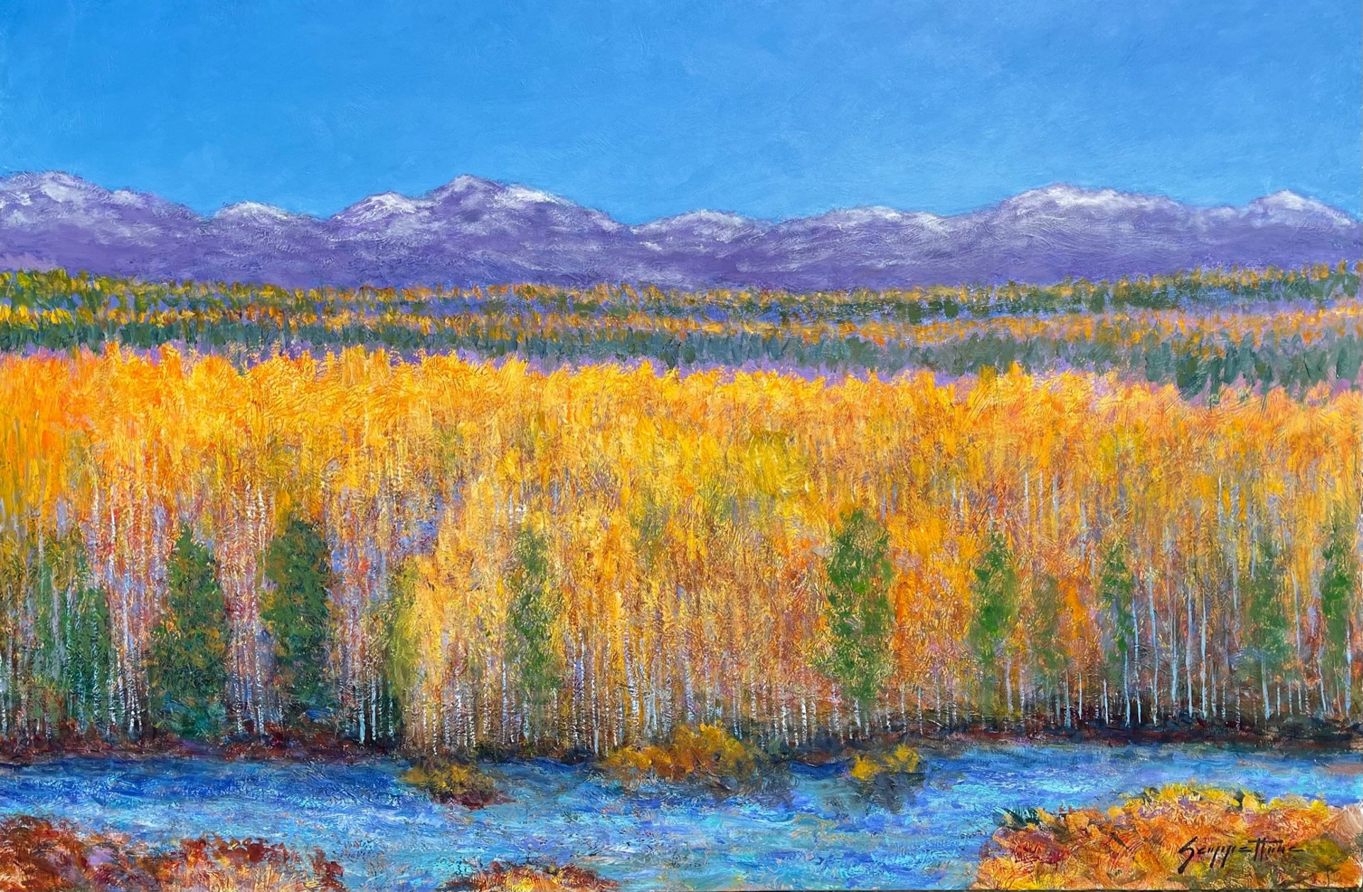 Goldrush Mountains  by James Scoppettone