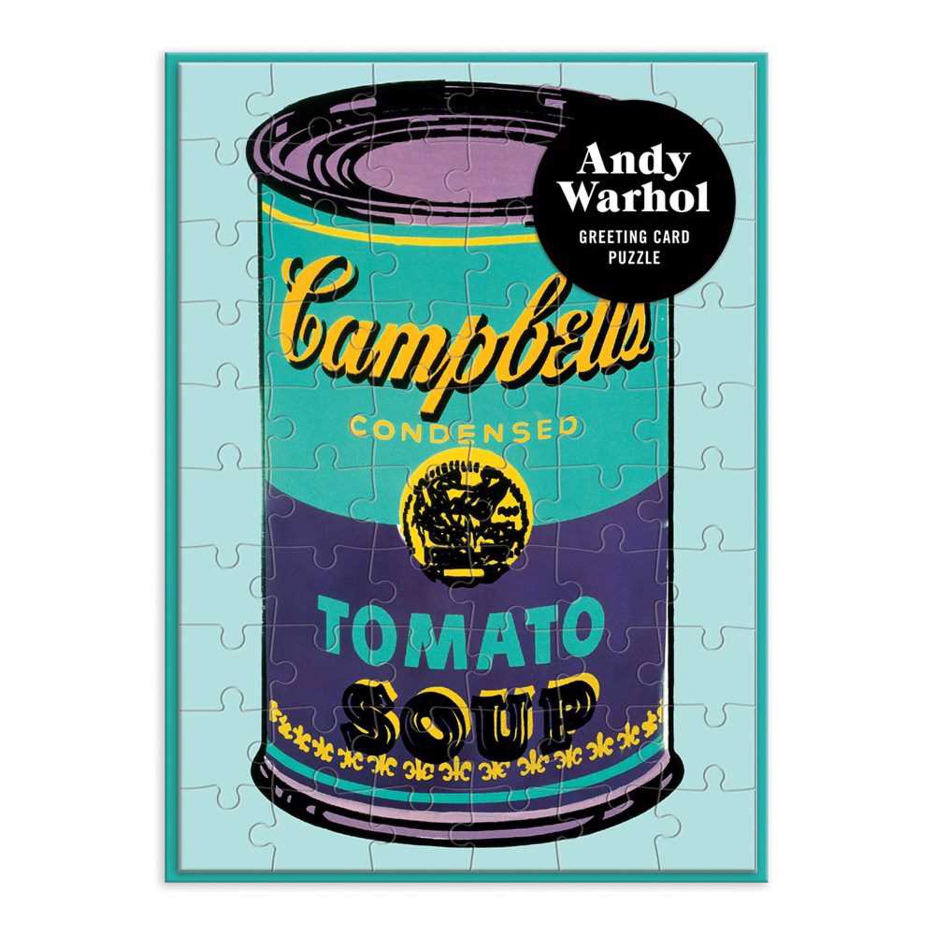 Andy Warhol Soup Can Greeting Card Puzzle by Andy Warhol
