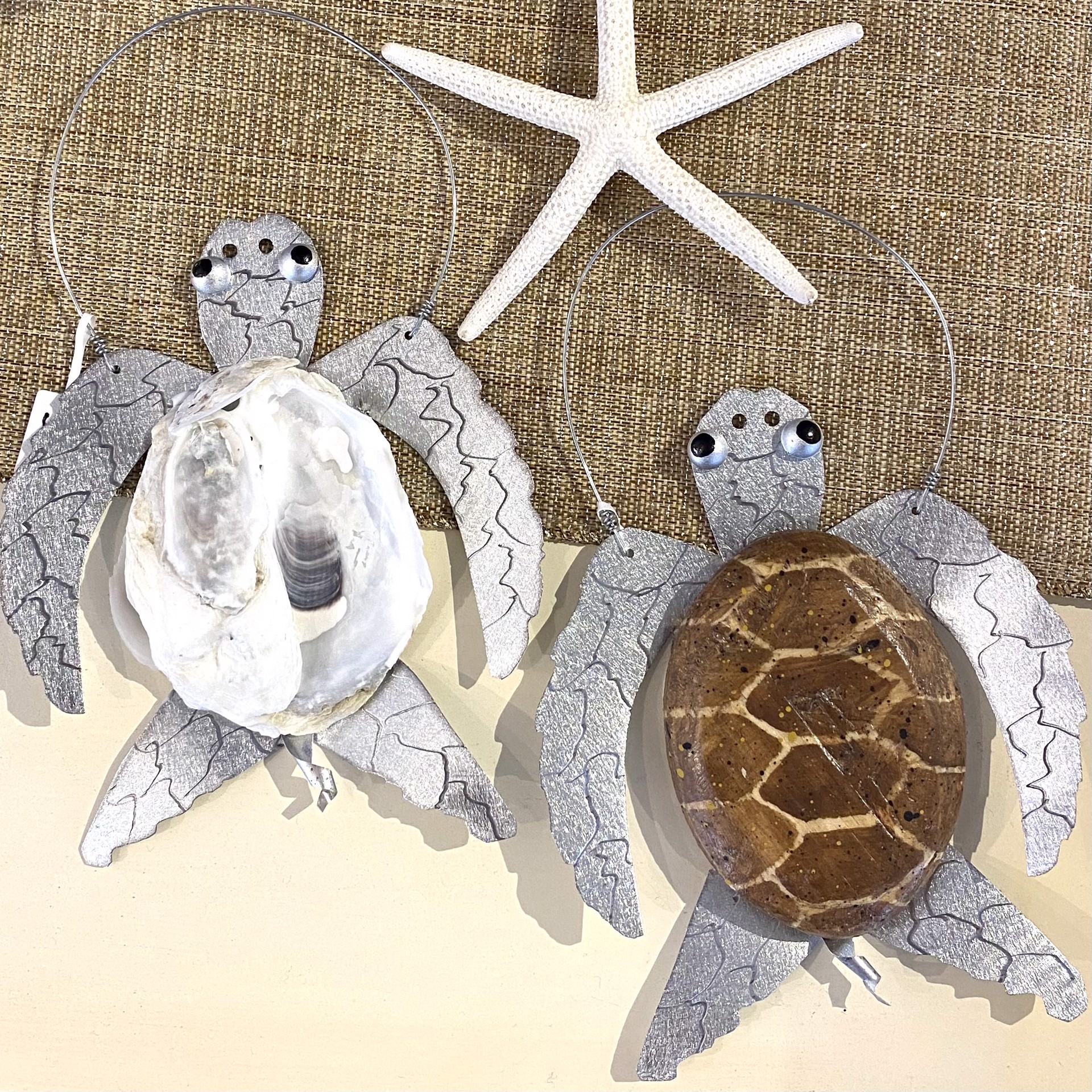 JW22 Turtle Ornaments, various by Jo Watson