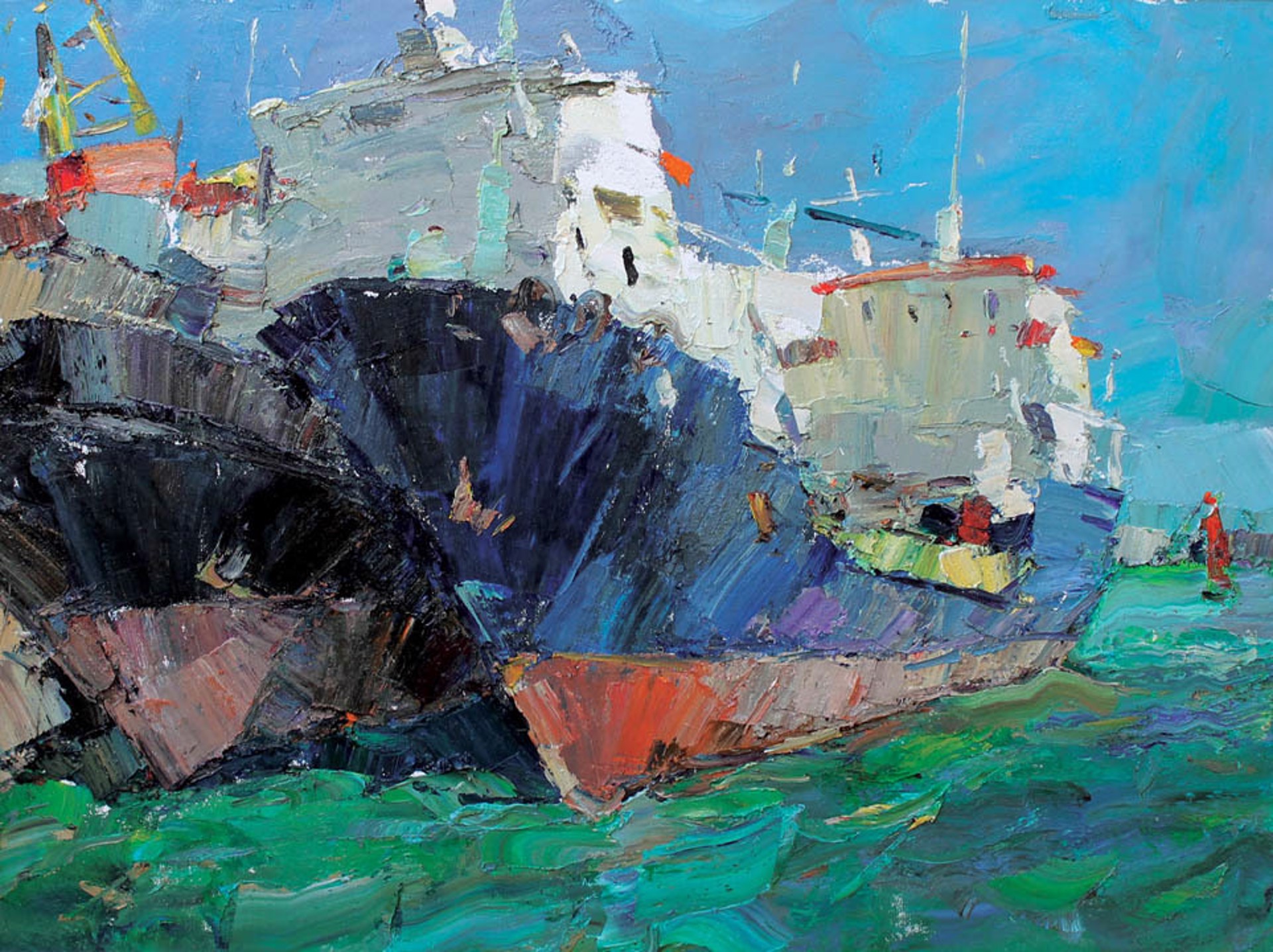 Ships at Port by Andrey Inozemtsev
