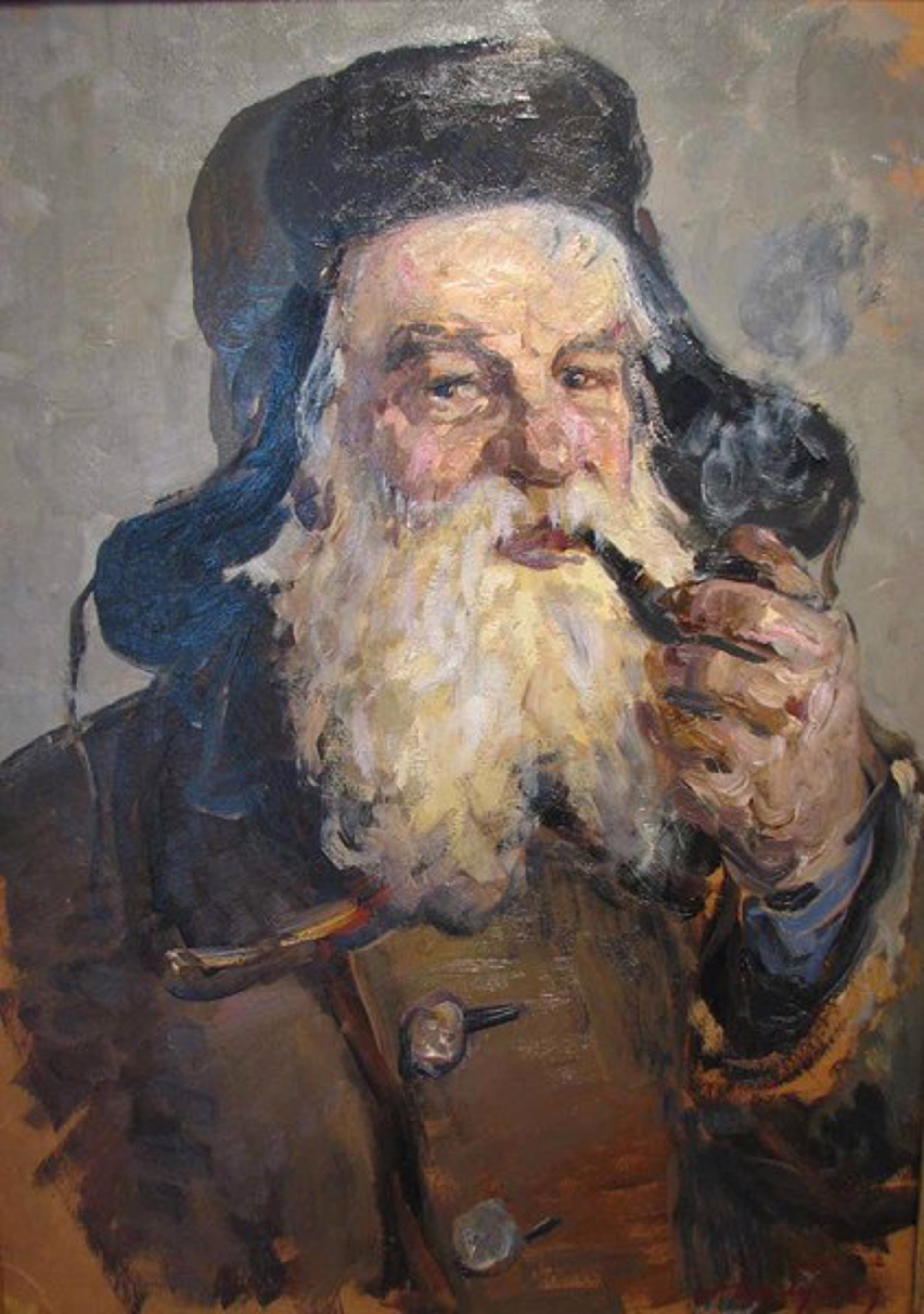 Fisherman with Pipe by Mikhail Grachev