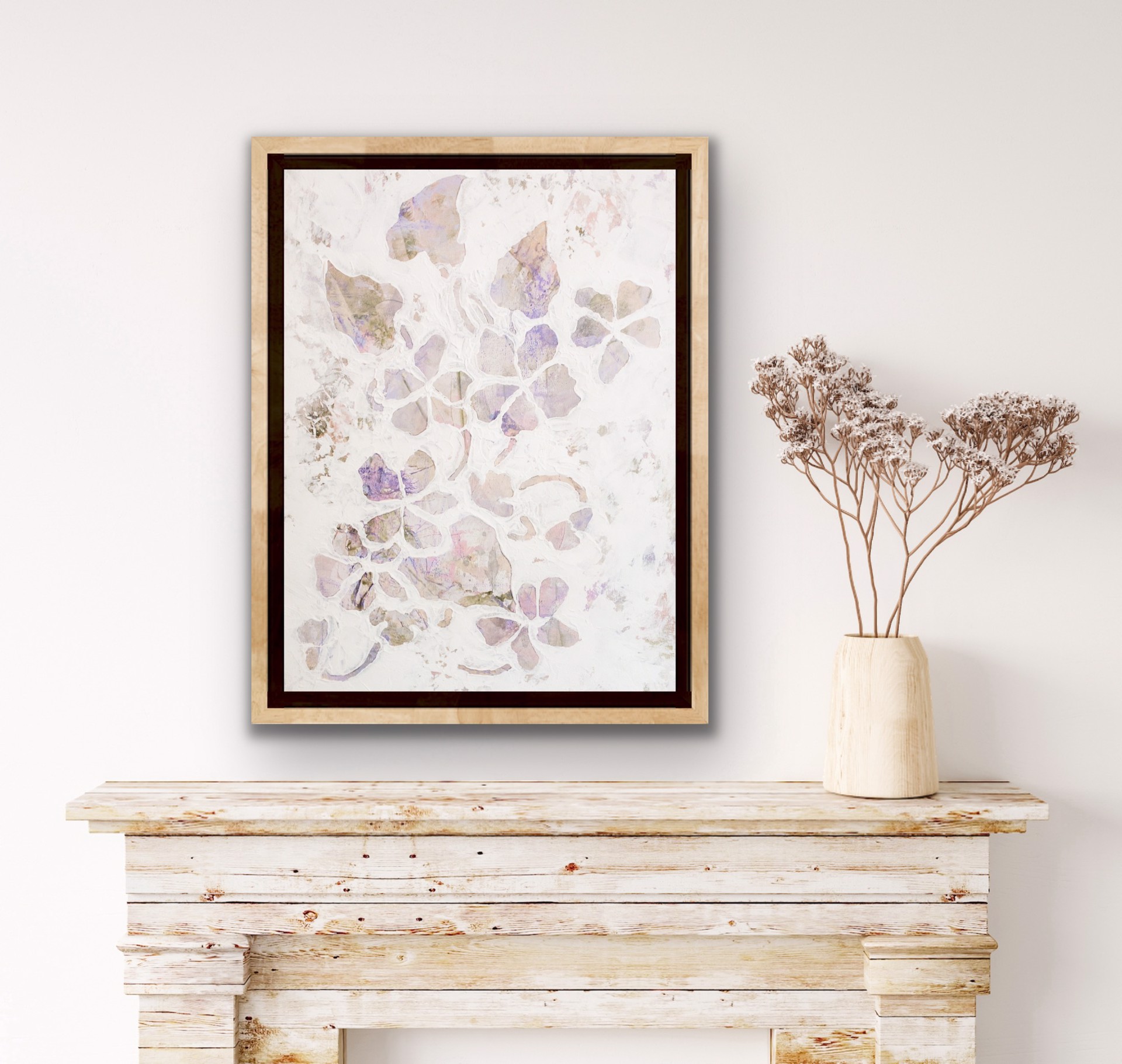 February Violets Print by Corinne Mitchell