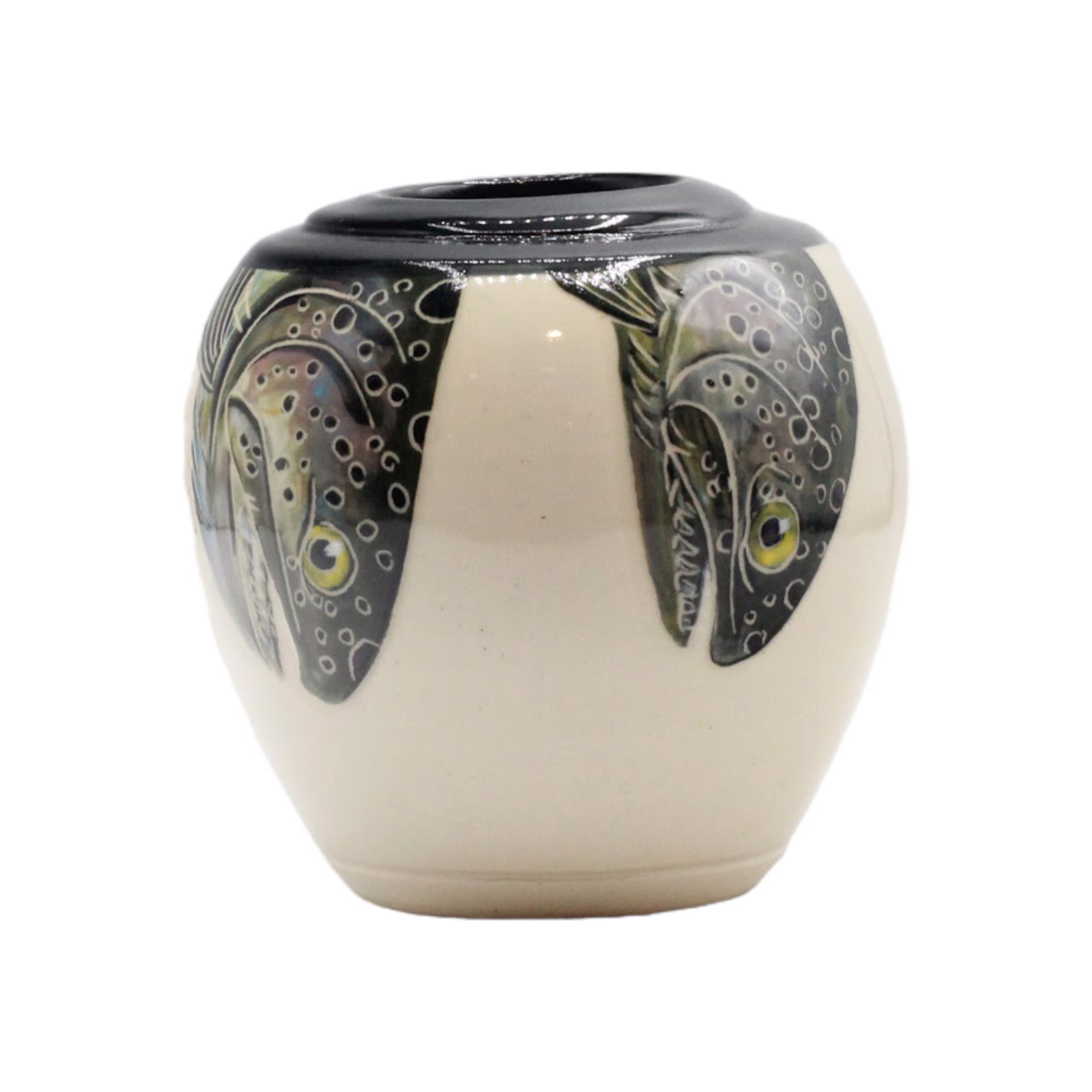 Small Trout Vase by Kim Filiaggi & Elizabeth Schowachert