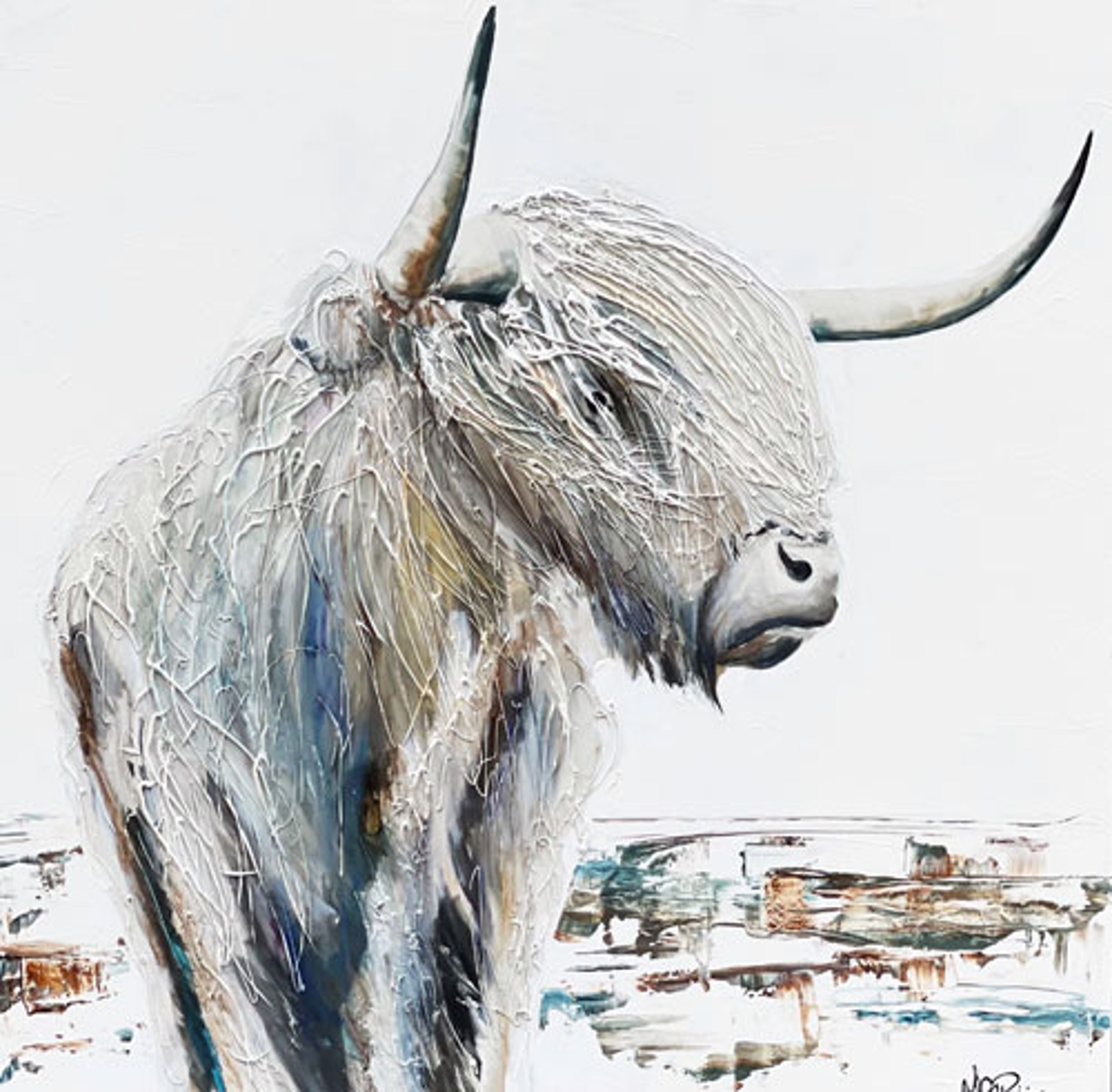 Highland Cow III by Michel Poirier