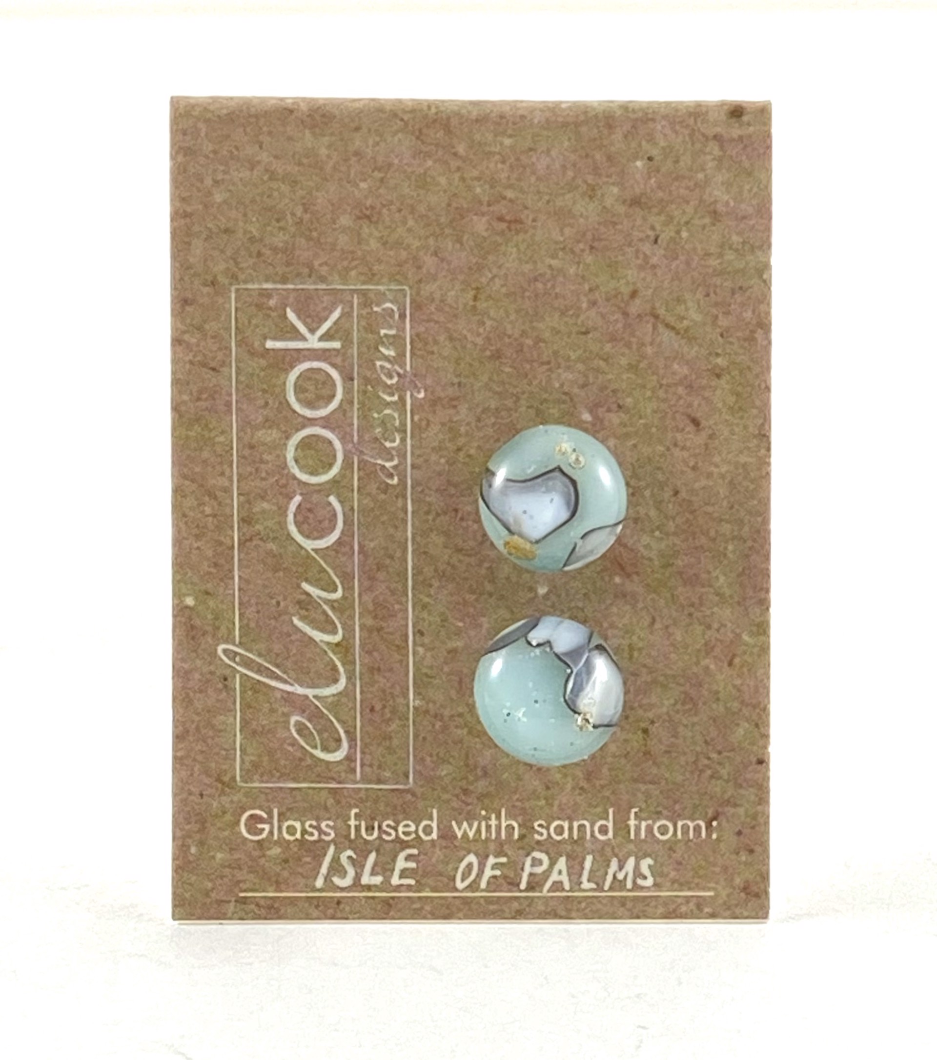 Button Earrings  by Emily Cook