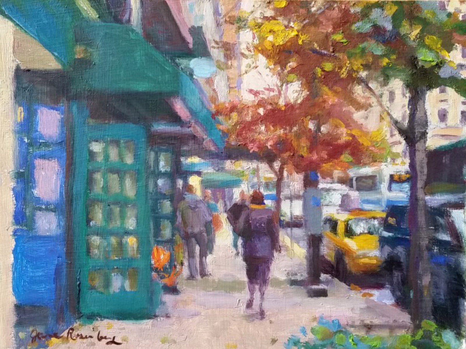 Madison Ave at 93rd St., Fall Day by Jane Rosenberg