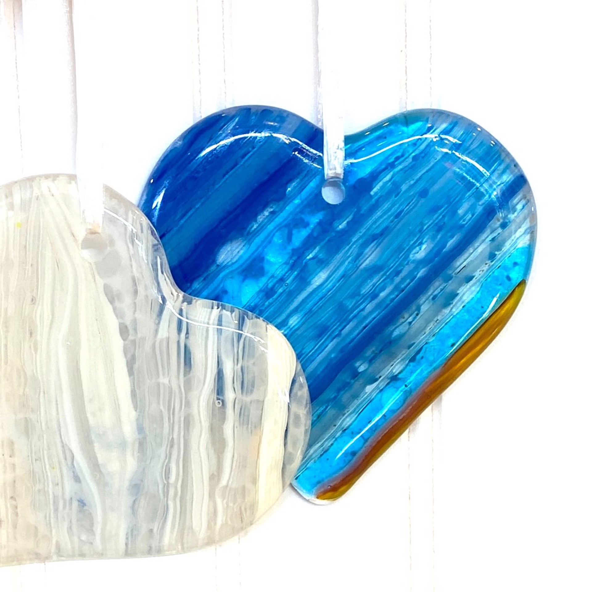 Glass Heart Ornament~Various by Greg Rawls