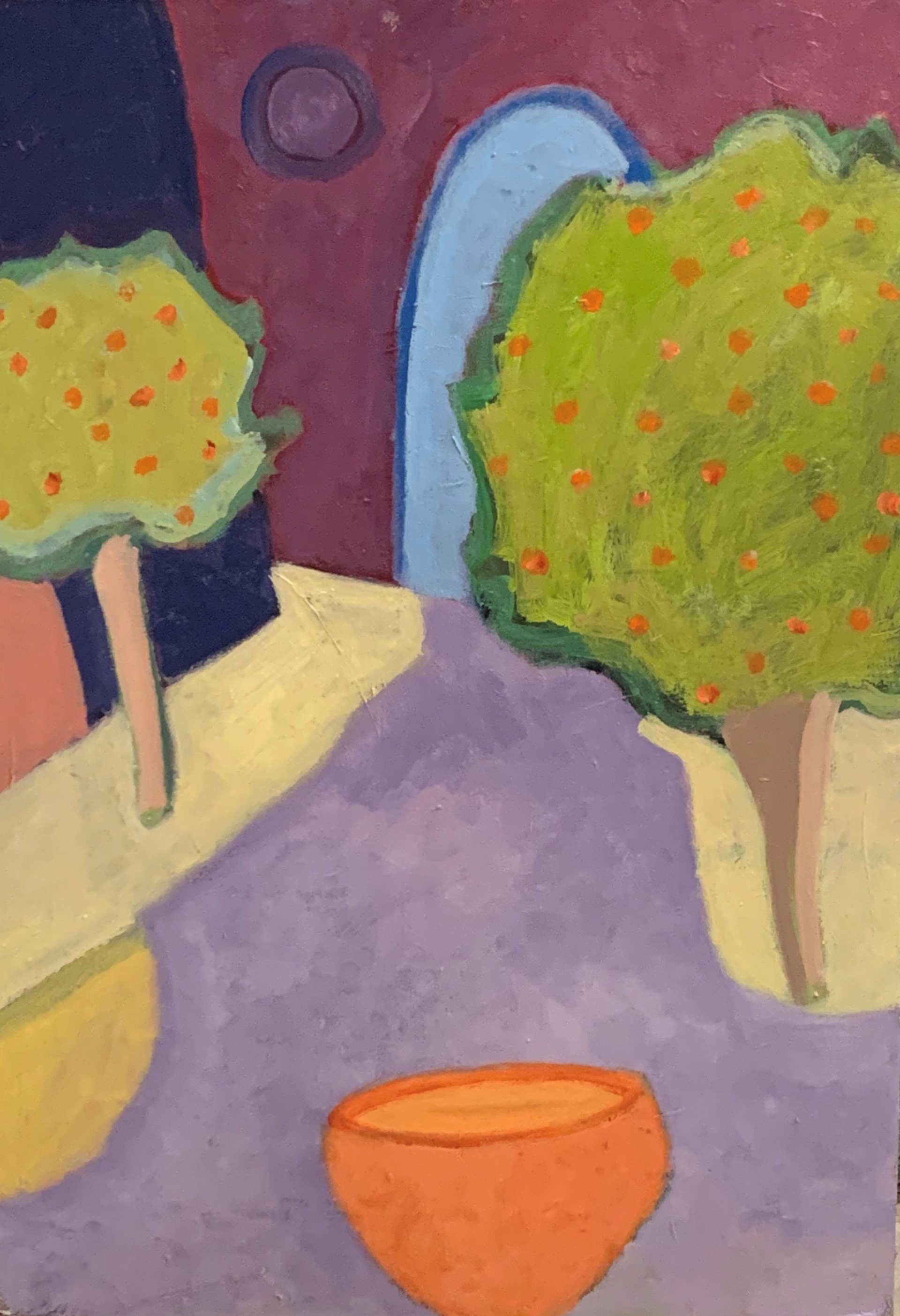 Orange Pot on the Patio by Paul Eubanks