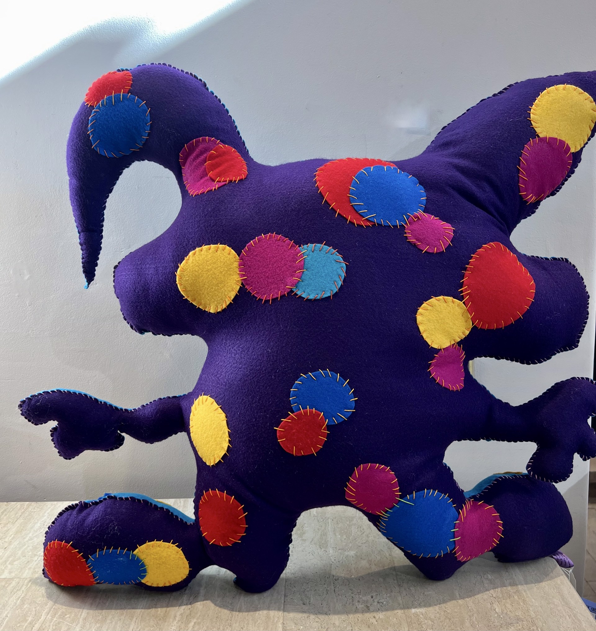 Large Free Range Critter, Turquoise + Purple by Kerry Green