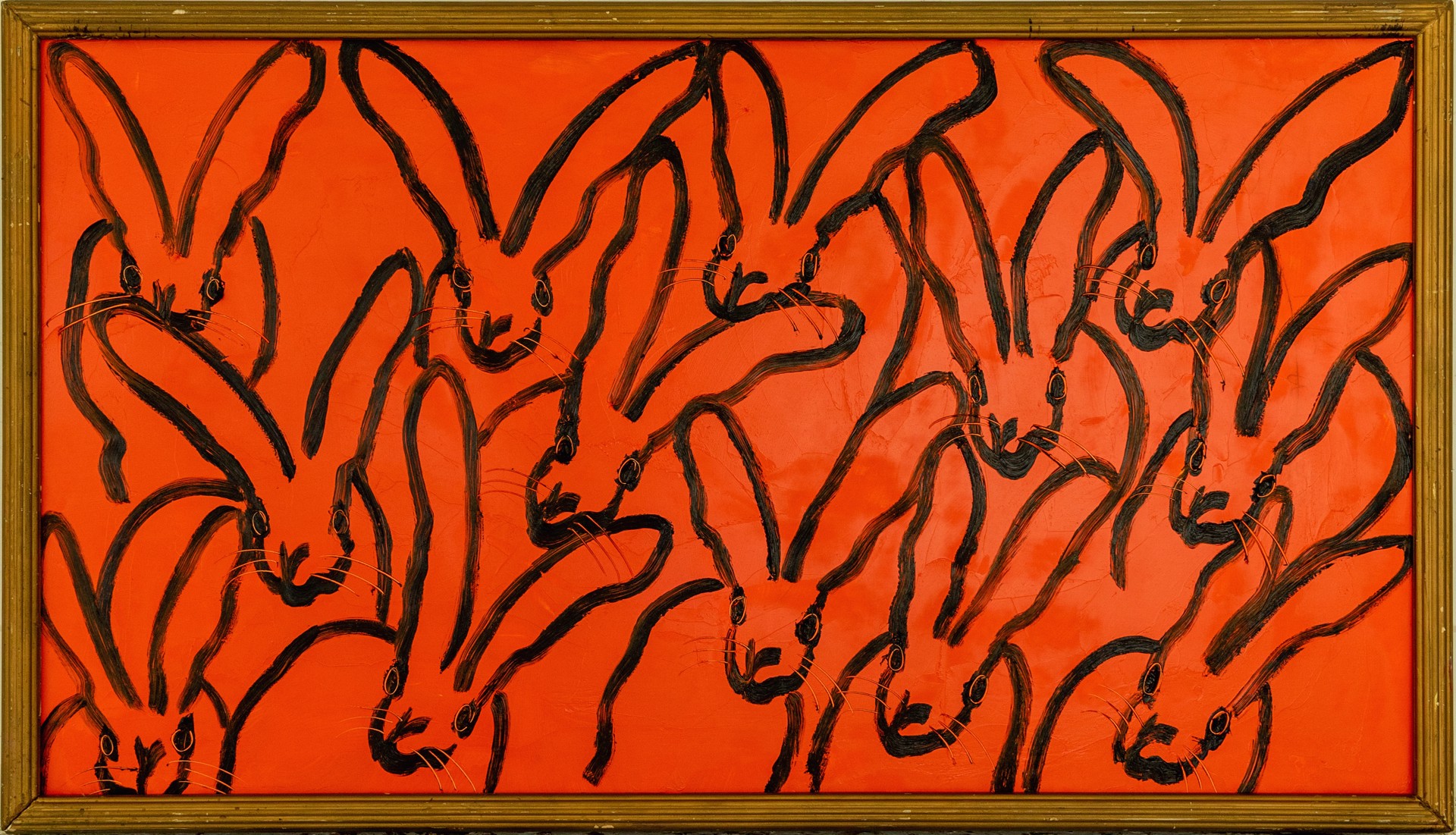 Red Rabbit by Hunt Slonem
