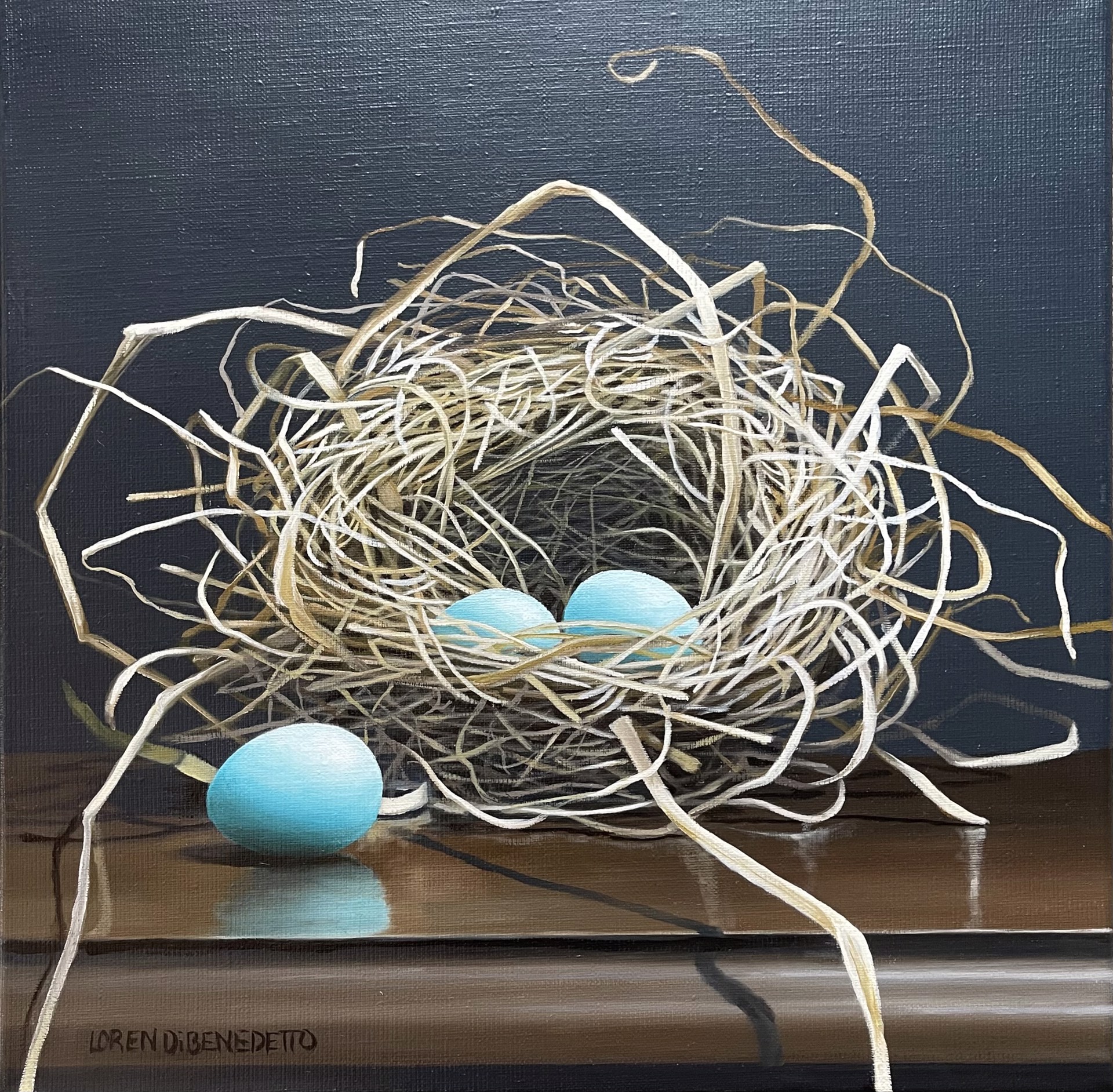 Nest with Blue Eggs by Loren DiBenedetto, OPA