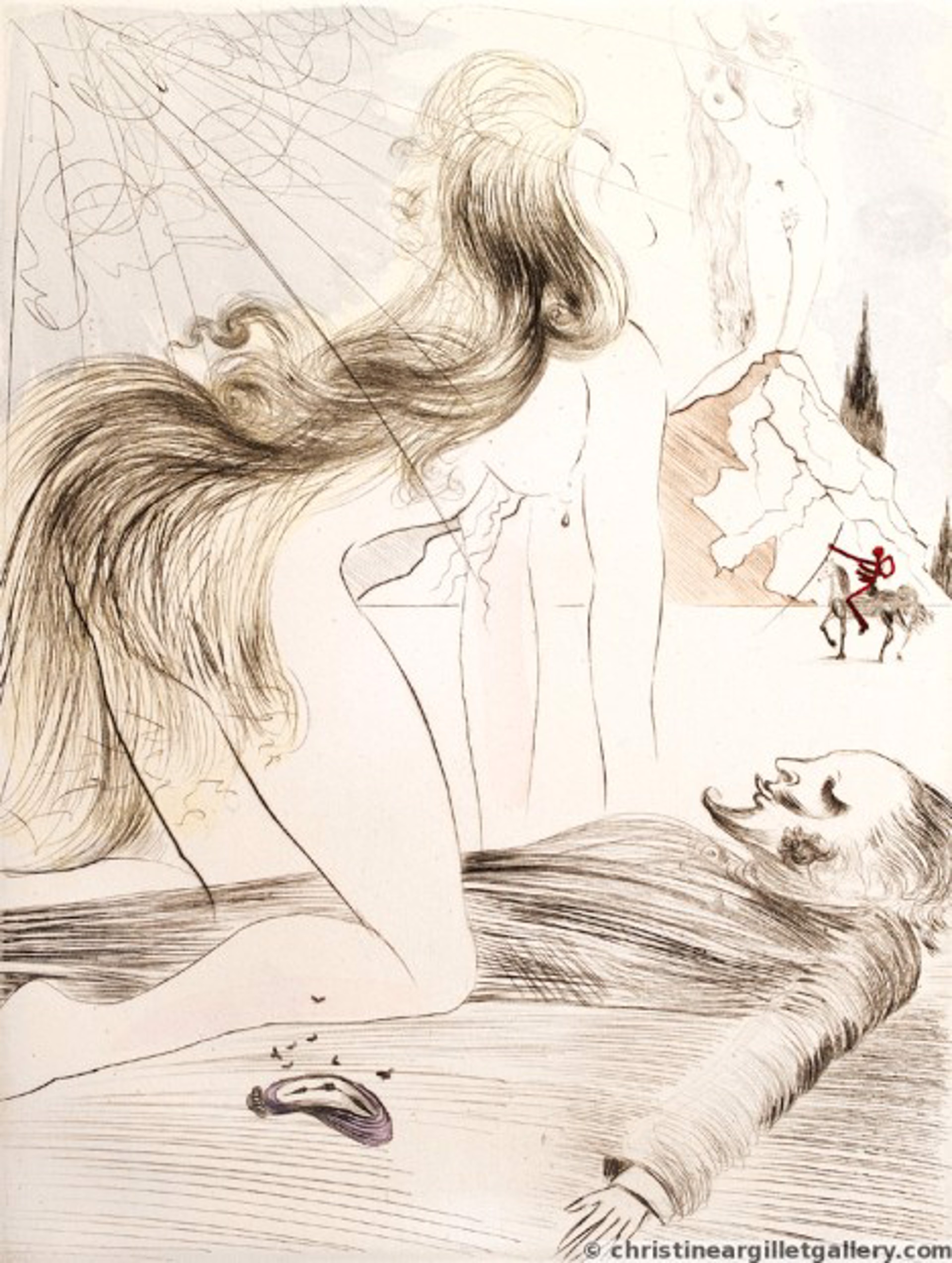 Venus in Furs  "Kneeling Woman" by Salvador Dali